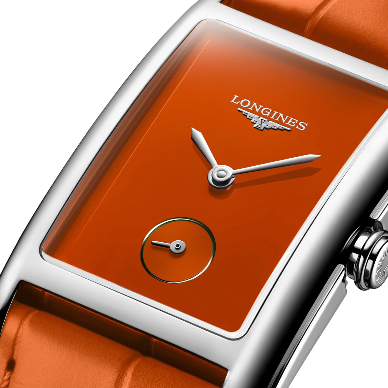 Longines Dolce Vita L55124922 | 37mm Stainless Steel | Orange Dial Quartz Watch - Image 4