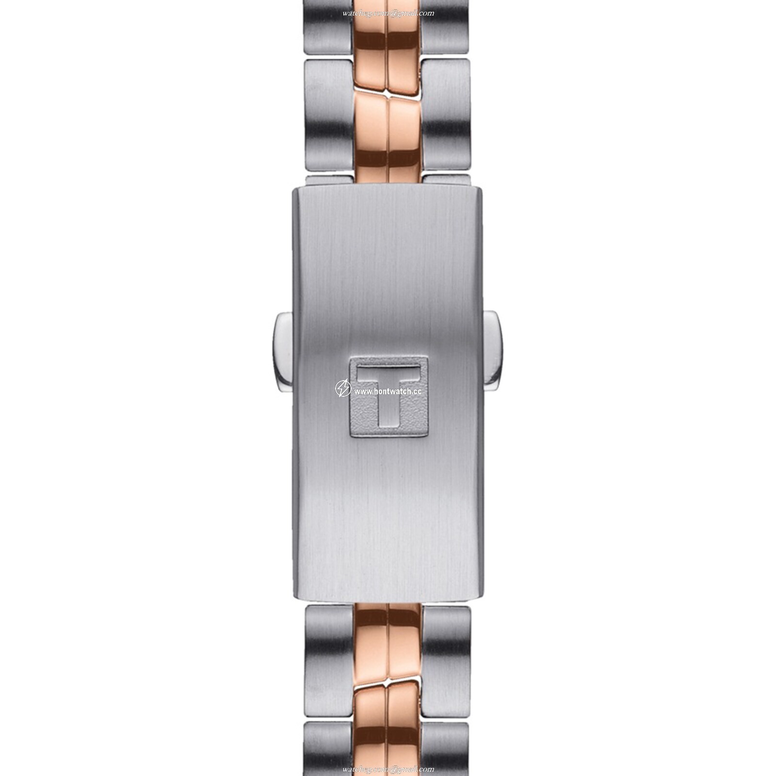 Tissot T-Classic PR 100 Ladies Watch - 25mm Stainless Steel & Rose Gold - Image 2
