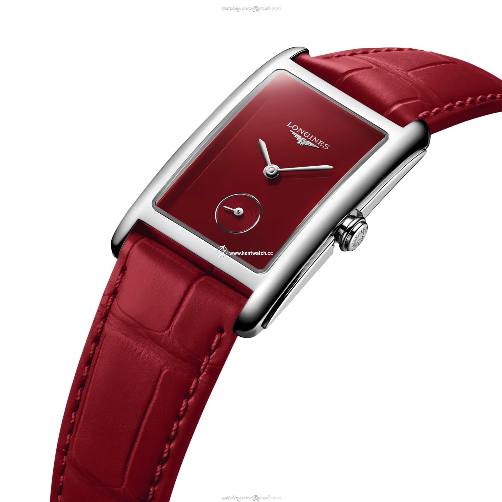 Longines Dolce Vita L55124912 | 37mm Stainless Steel | Red Dial Quartz Watch - Image 2