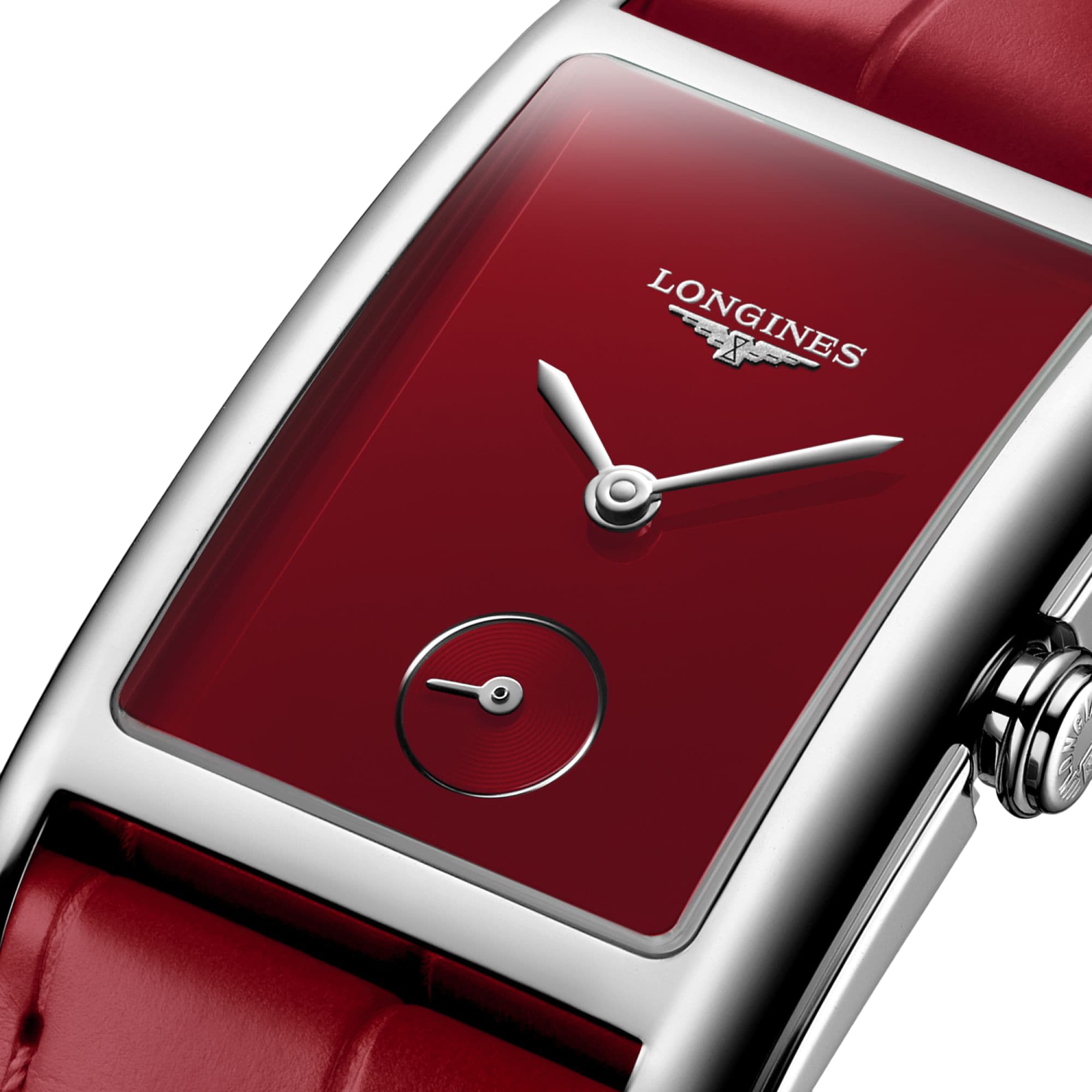 Longines Dolce Vita L55124912 | 37mm Stainless Steel | Red Dial Quartz Watch - Image 4