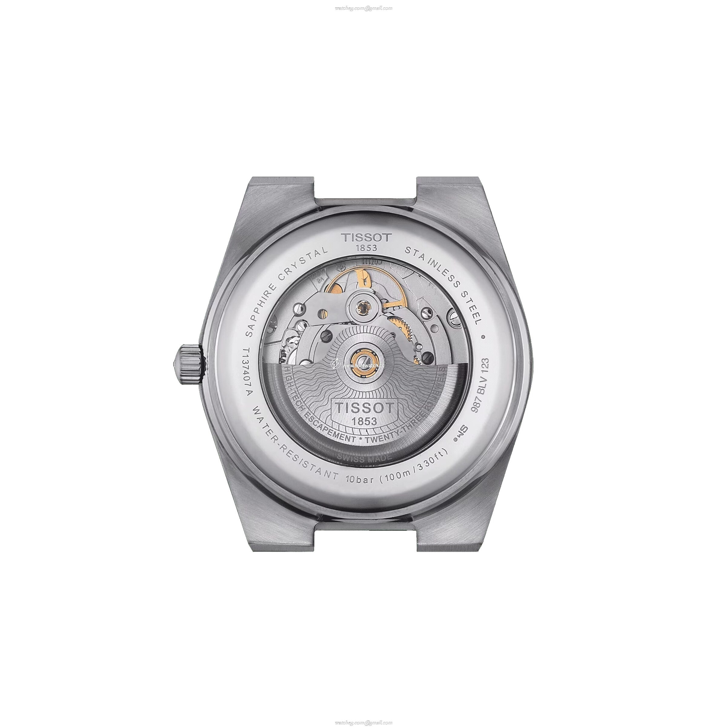 Tissot T-Classic Automatic Blue Watch - 40mm Stainless Steel - 100M Water Resistant - Image 2