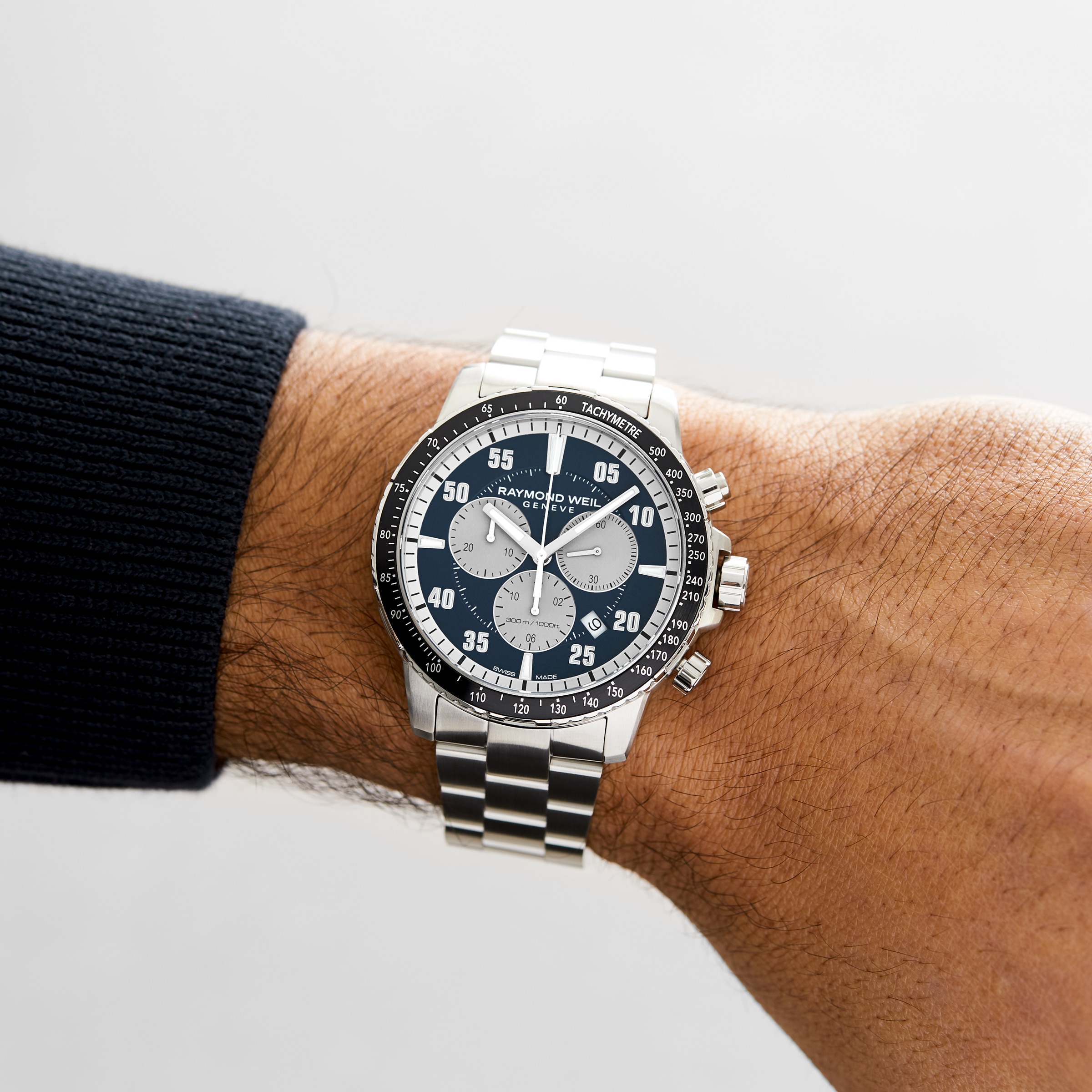 Raymond Weil Tango 8570-ST2-05507 | Blue Dial | 43mm Stainless Steel - Image 4
