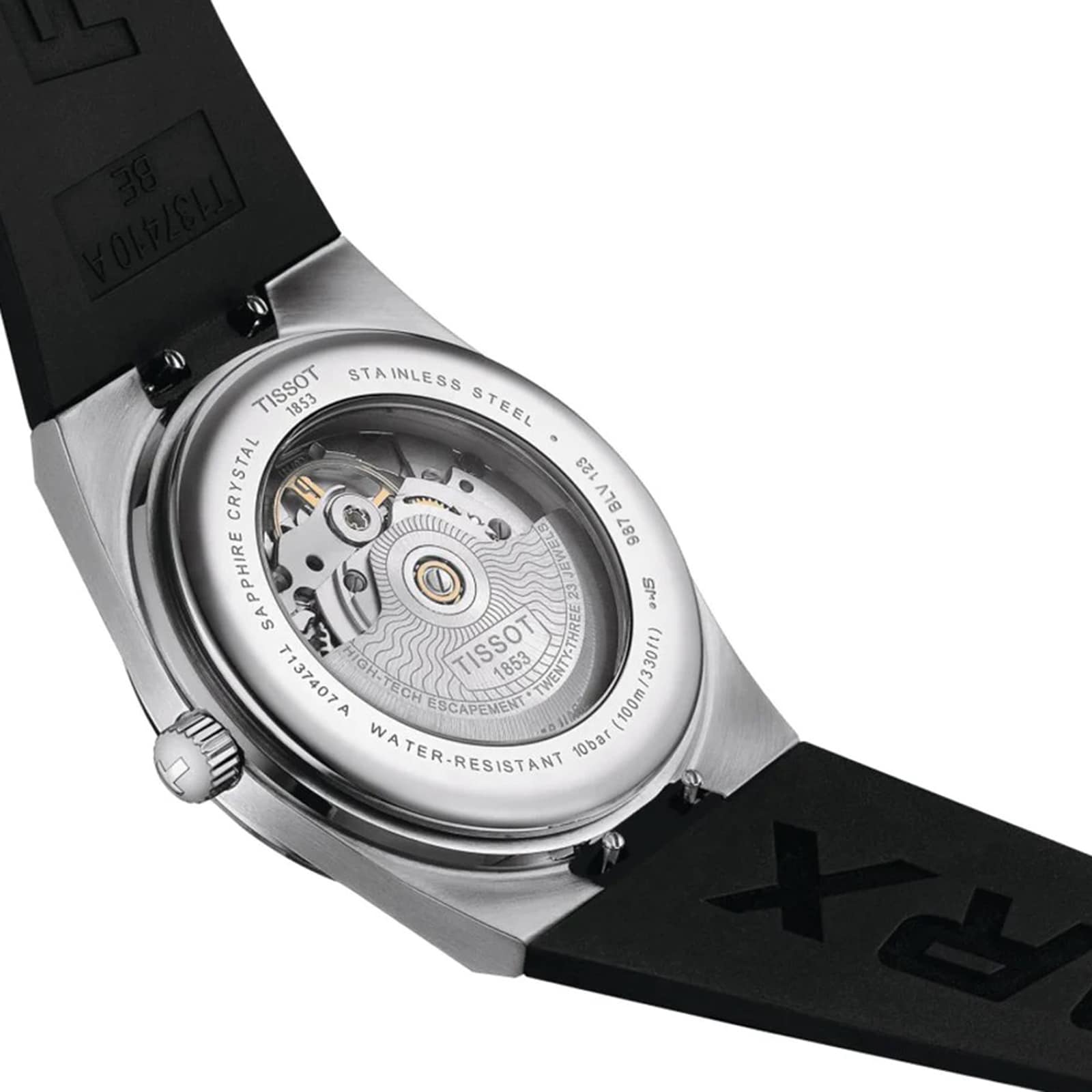 Tissot T-Classic Automatic Watch - 40mm Stainless Steel - Black Dial - Image 3