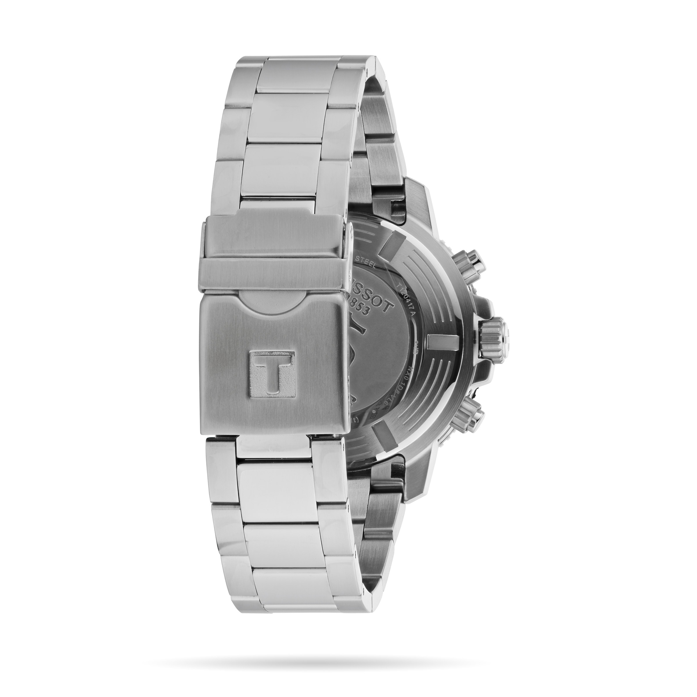 Tissot Seastar Quartz Watch - Black Dial - Stainless Steel - 45.5mm - Image 3