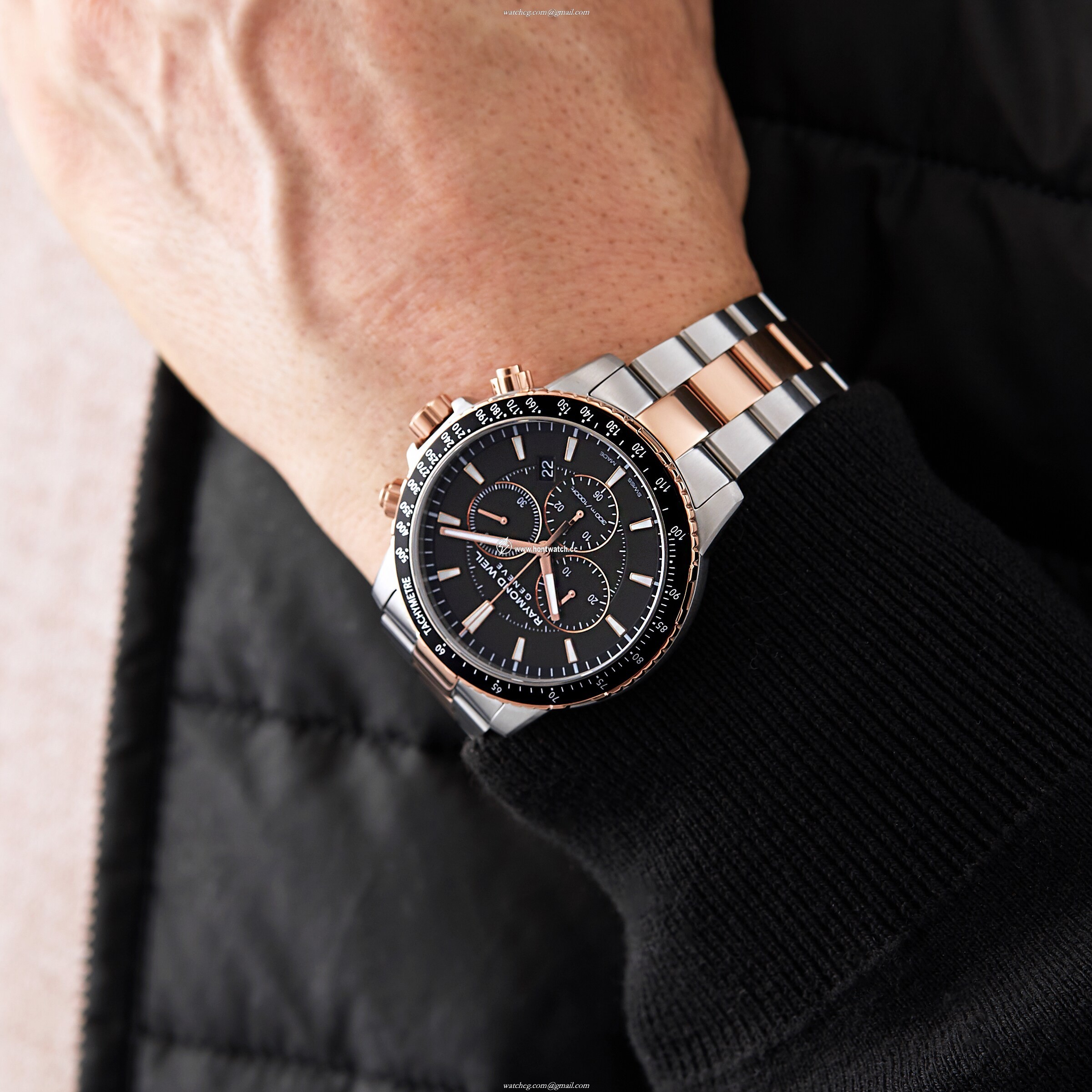 Raymond Weil Tango 8570-SP5-20001 | Black Dial | 44mm Stainless Steel - Image 2