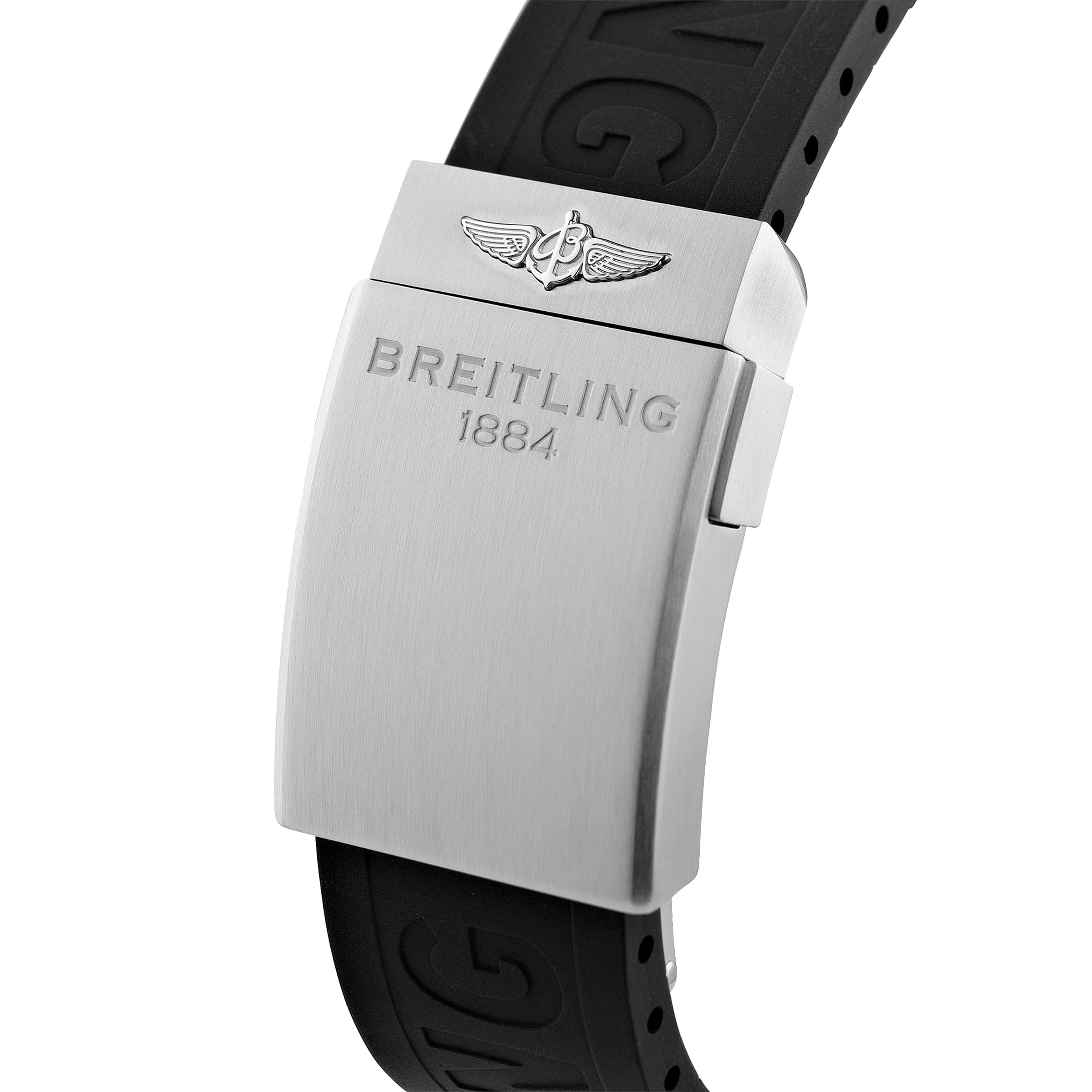 Breitling Superocean Automatic 44mm Black Dial - Stainless Steel Rubber Strap - Image 3