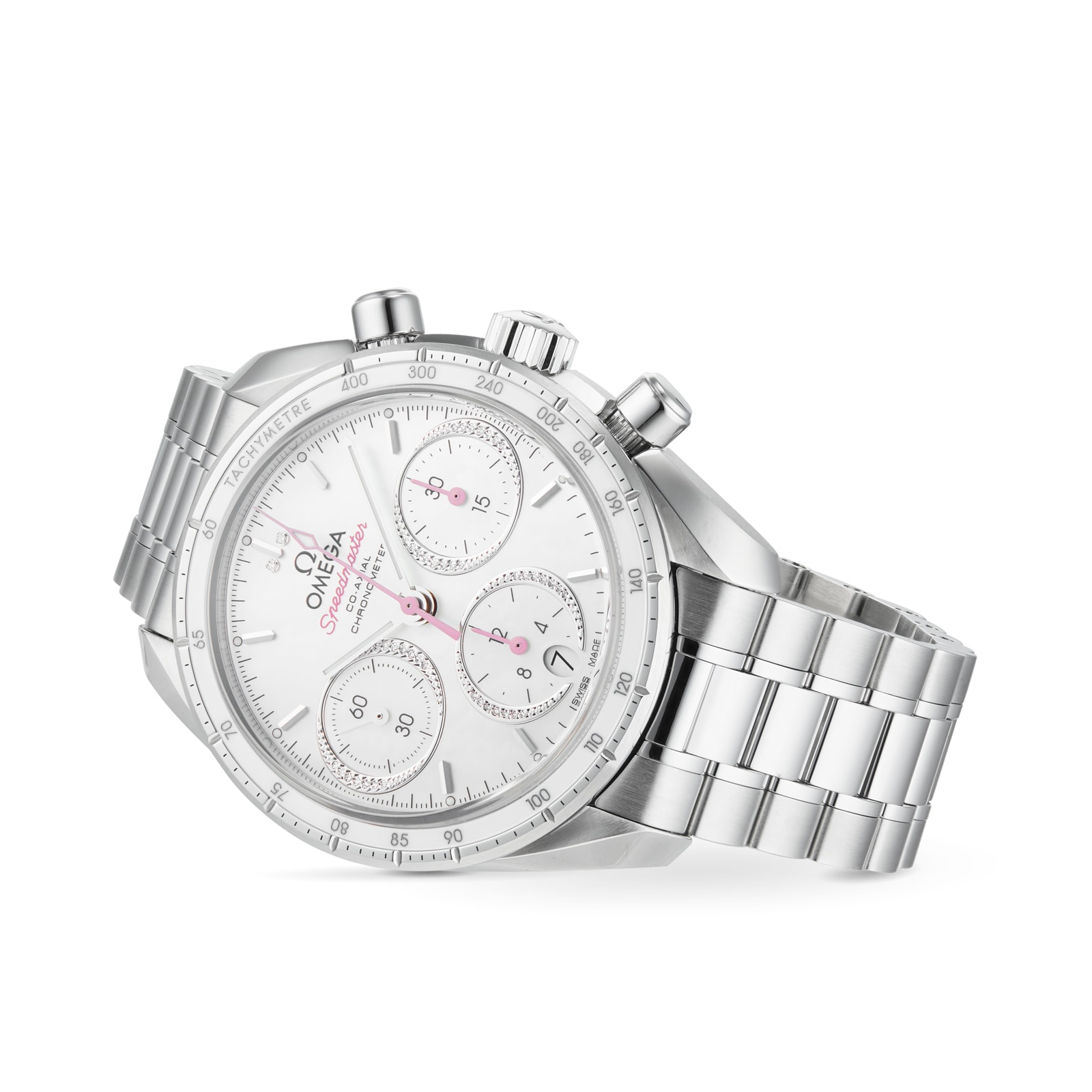 Omega Speedmaster 38mm Automatic - Stainless Steel Mother of Pearl Dial - Image 3