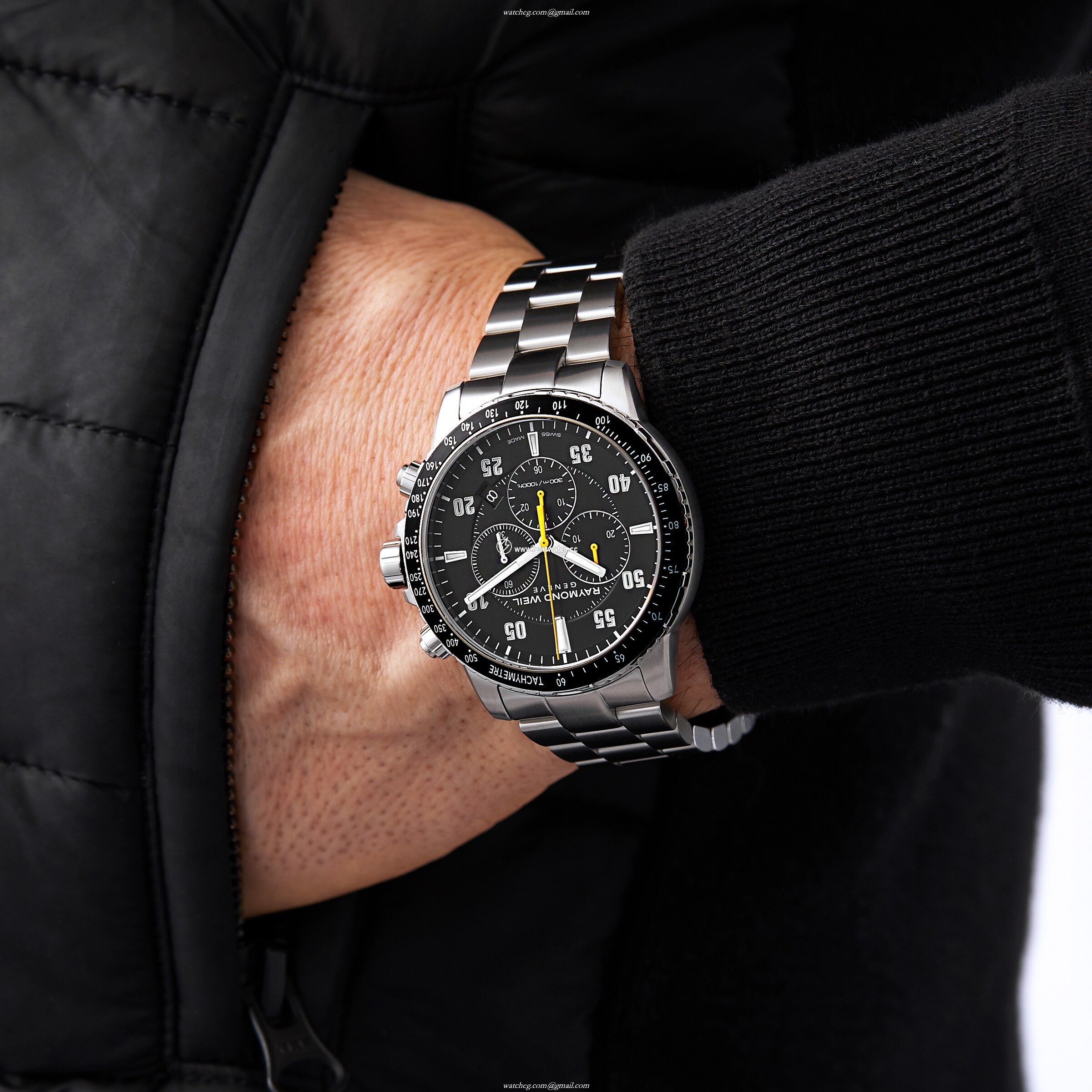Raymond Weil Tango 8570-ST2-05207 | 42mm Black Dial Quartz Watch - Image 2