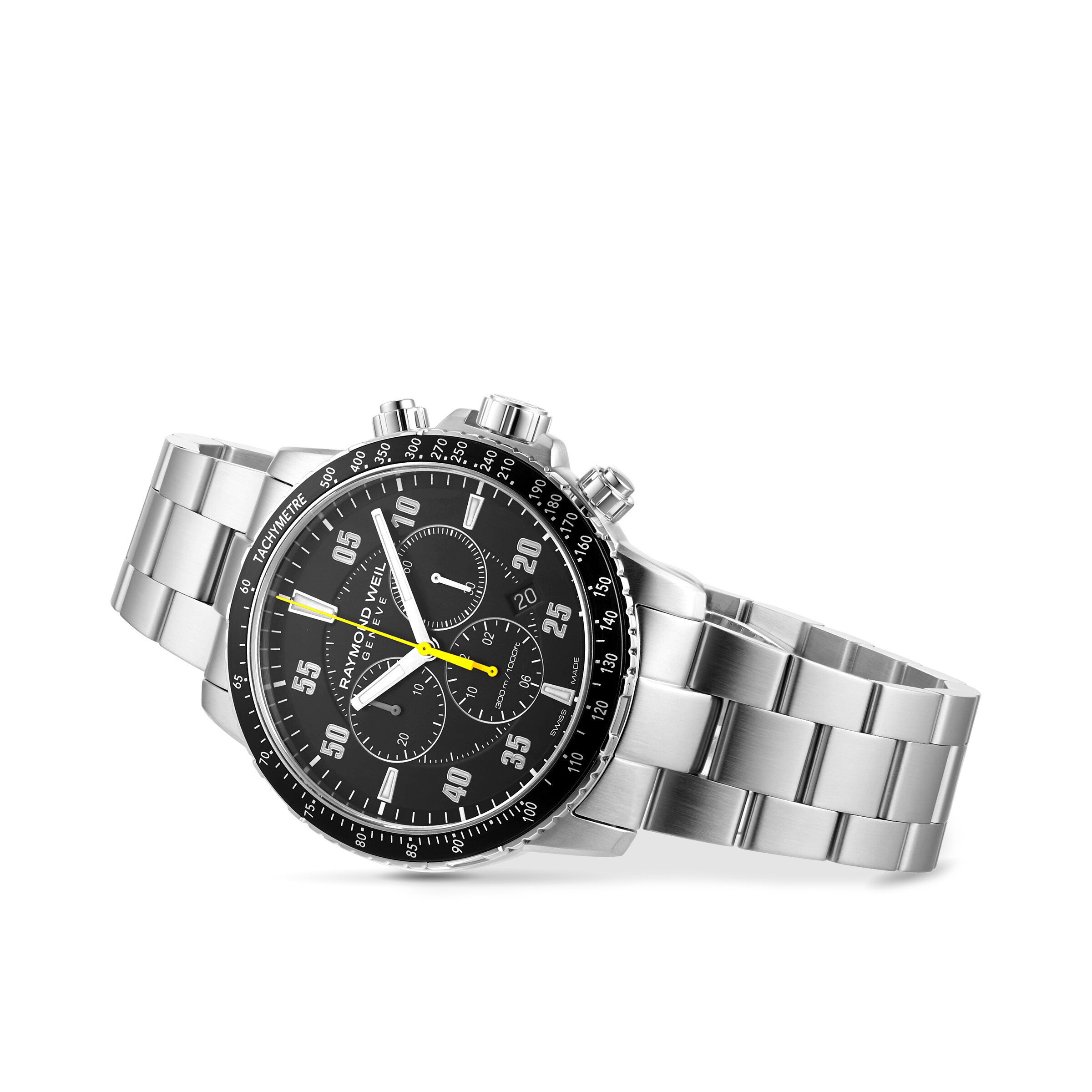 Raymond Weil Tango 8570-ST2-05207 | 42mm Black Dial Quartz Watch - Image 3