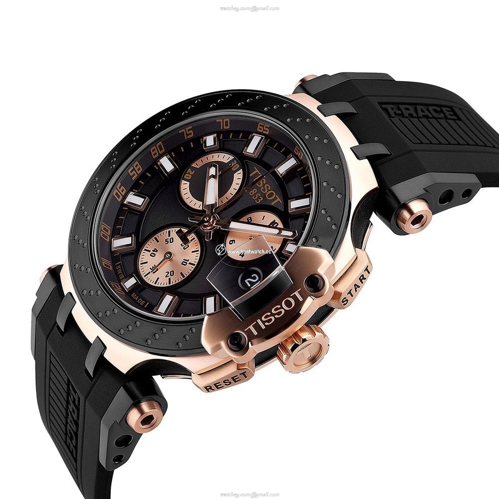 Tissot T-Sport T-Race Chronograph - 47.5mm Black Dial Quartz Watch - Image 2