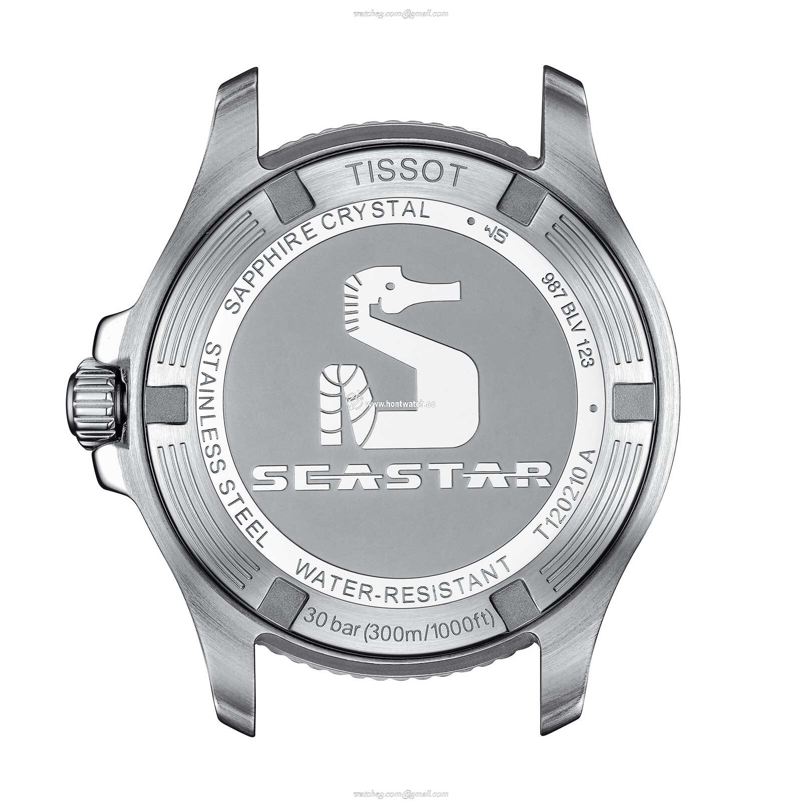 Tissot T-Sport Seastar 36mm Black Dial Quartz Watch - Stainless Steel - Image 2