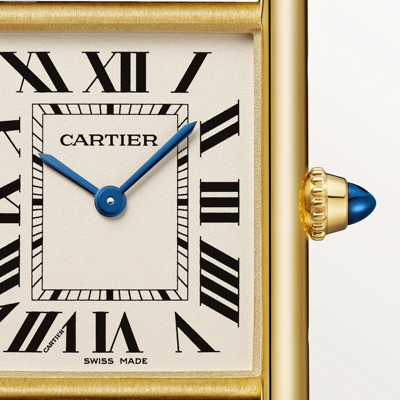 Cartier Tank Louis Cartier WGTA0067 - Yellow Gold Quartz Silver Watch - Image 4