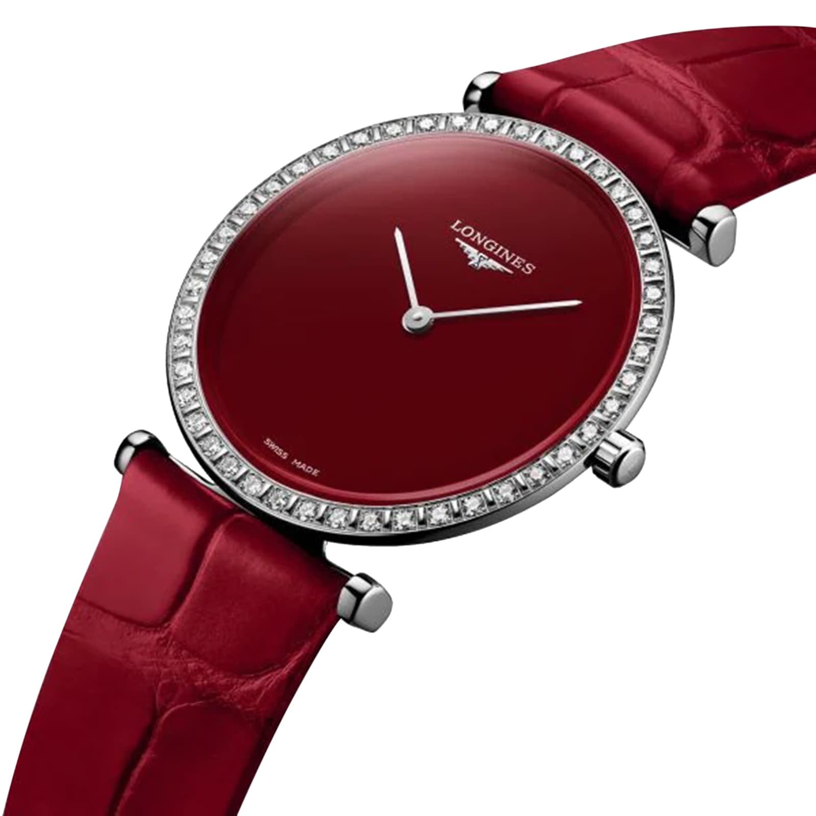 Longines La Grande Classique L45230912 | 29mm Stainless Steel | Red Dial Quartz Watch - Image 4