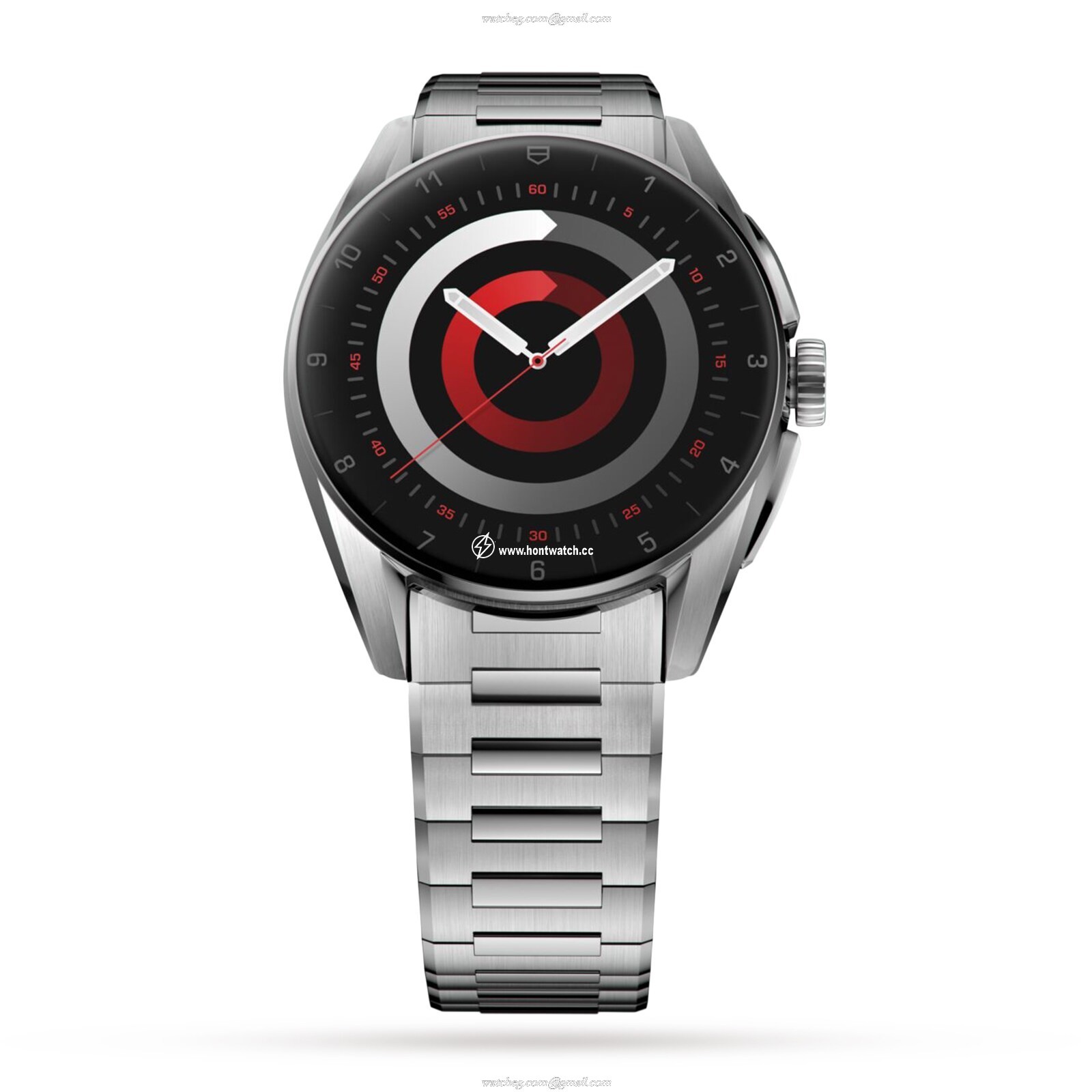 TAG Heuer Connected Smartwatch - 42mm Stainless Steel - Black Dial - Image 2