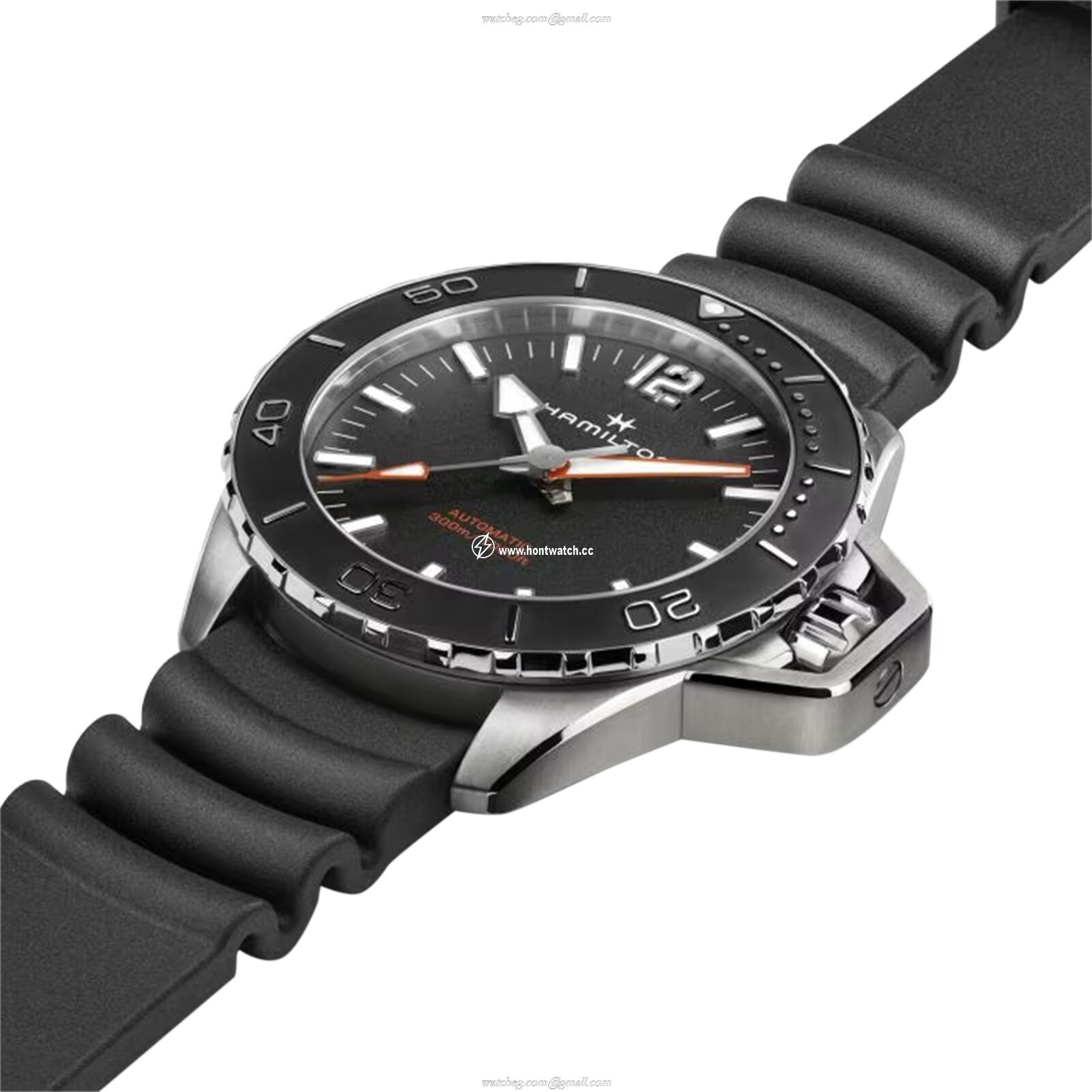 Hamilton Khaki Navy H77825330 Automatic Black - 46mm Stainless Steel - Image 2