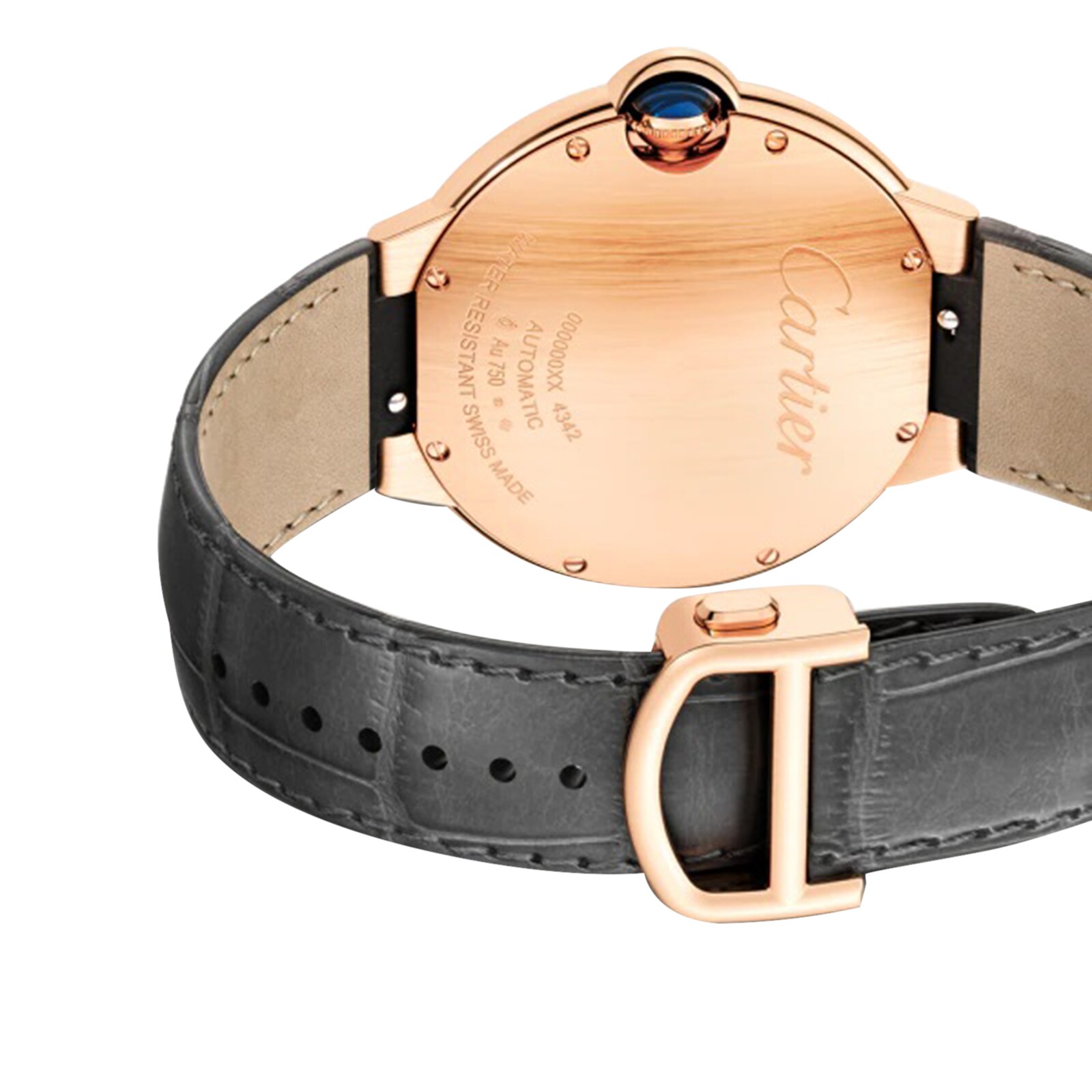 Cartier Ballon Bleu 40mm Rose Gold Automatic Grey Dial Replica Watch - Image 3
