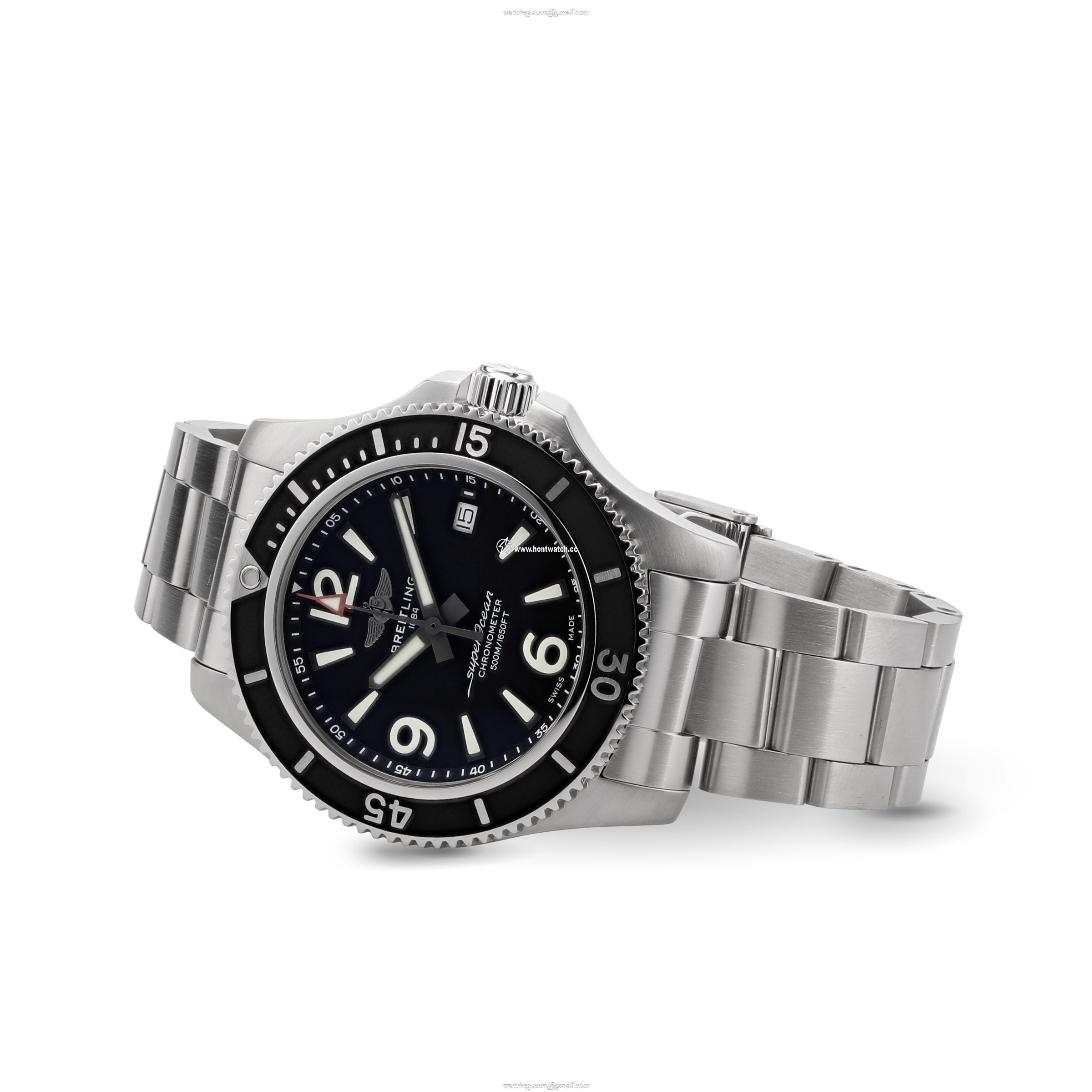 Breitling Superocean Automatic 42mm Black Dial - Stainless Steel Watch - Image 2