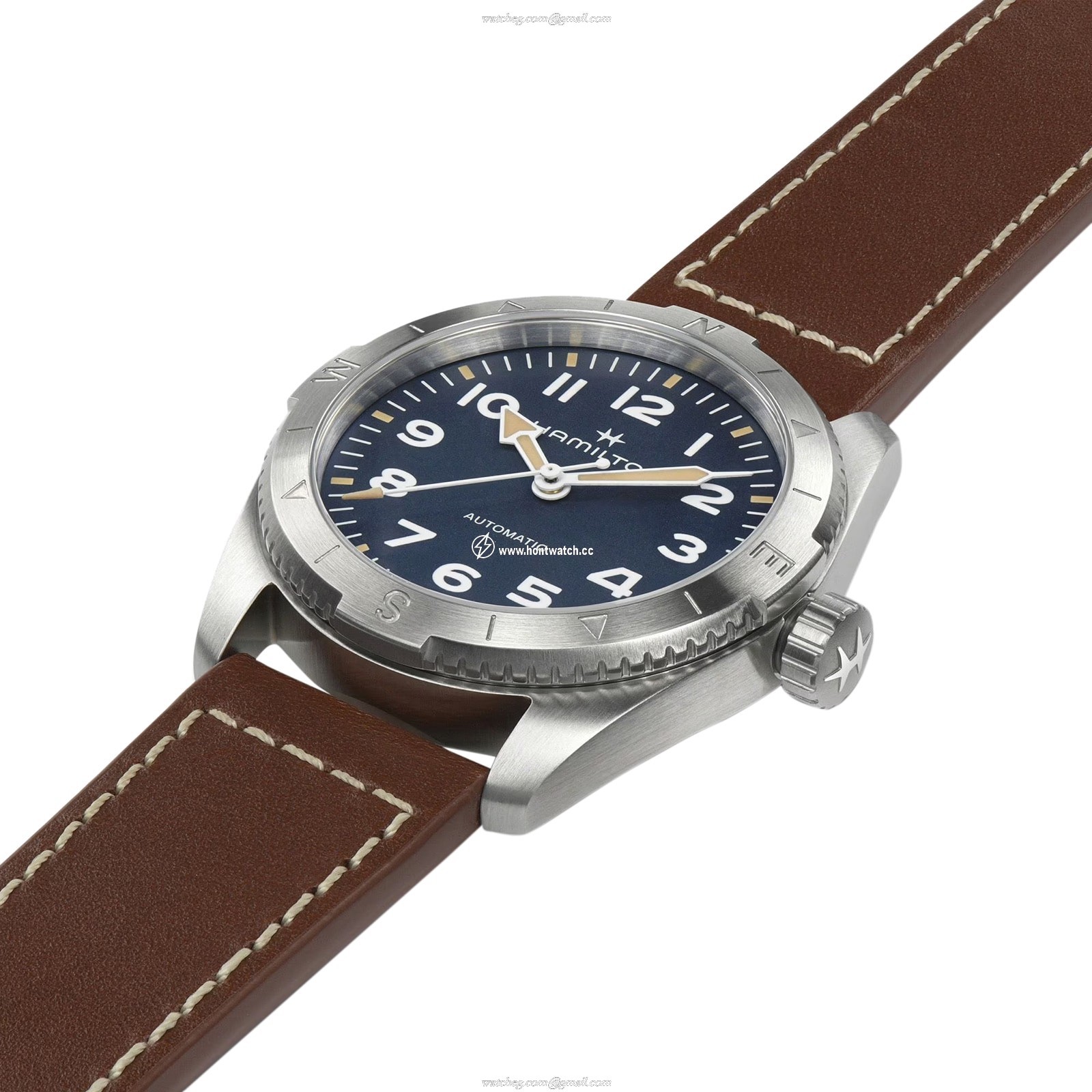 Hamilton Khaki Field H70225540 Automatic Blue Watch - 37mm Stainless Steel - Image 2