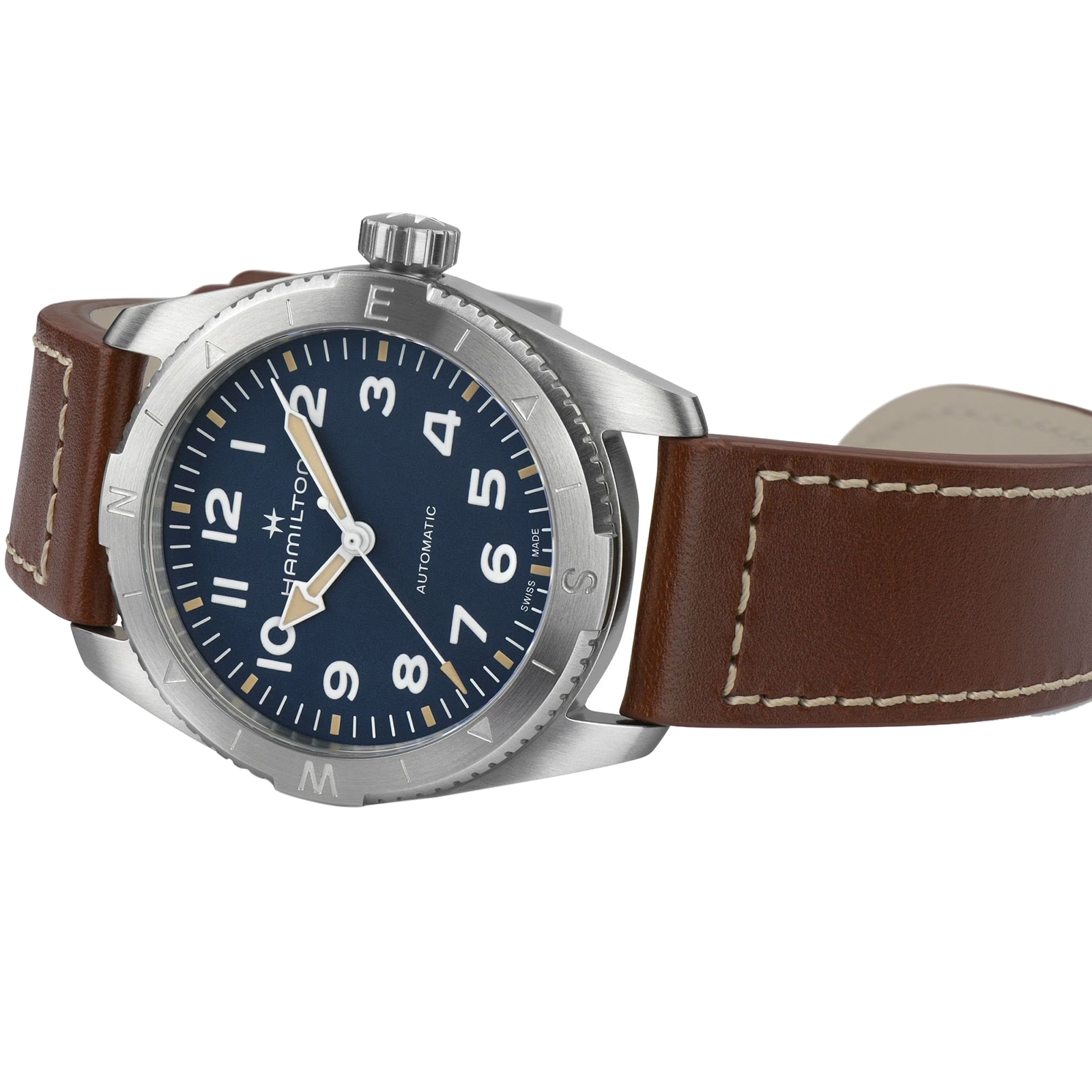Hamilton Khaki Field H70225540 Automatic Blue Watch - 37mm Stainless Steel - Image 3