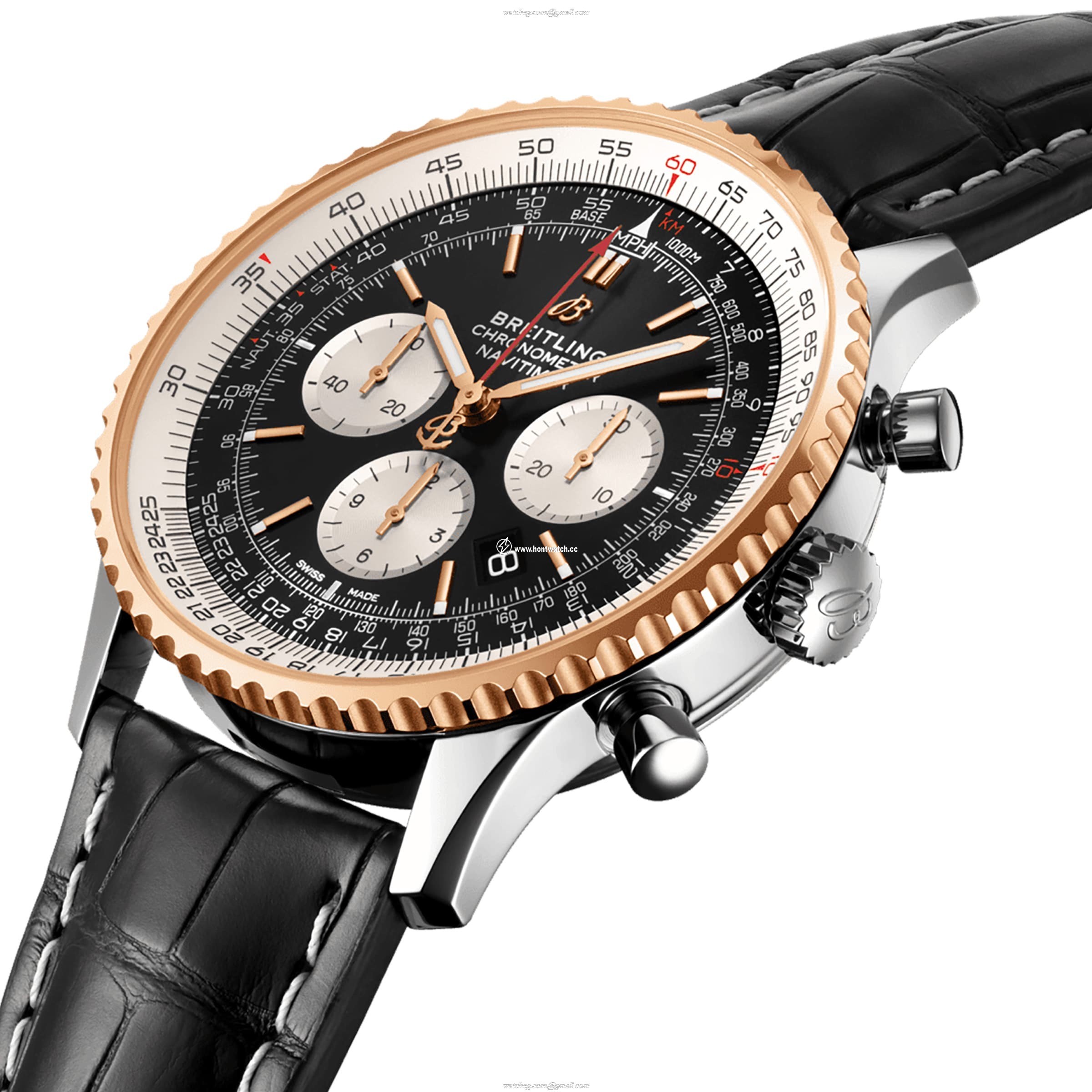 Breitling Navitimer Automatic Black Dial 46mm Stainless Steel Watch - Image 2