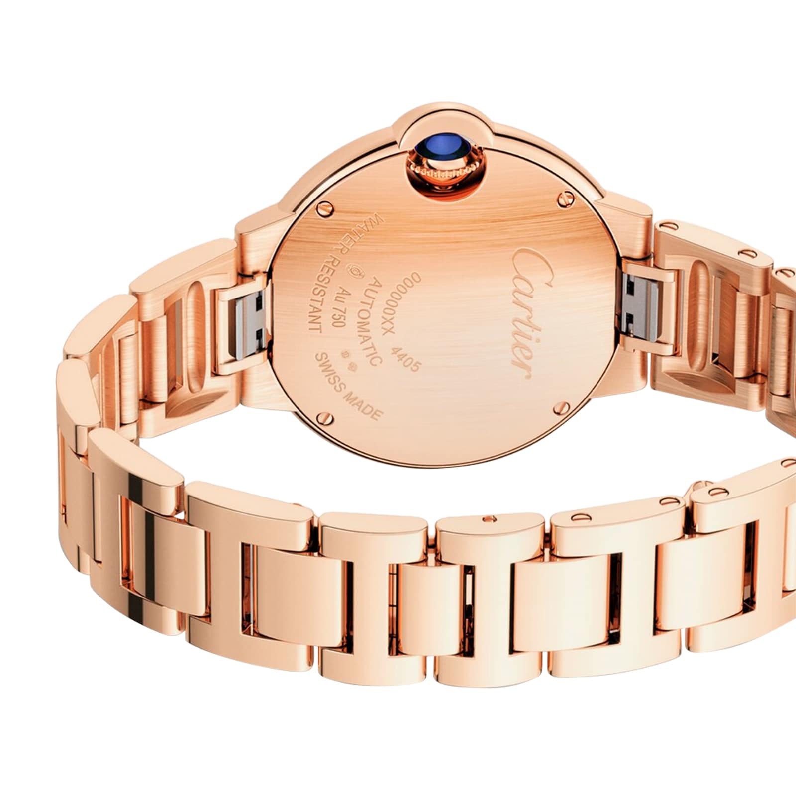 Cartier Ballon Bleu 33mm Rose Gold Automatic Watch | Roman Numerals - Image 3