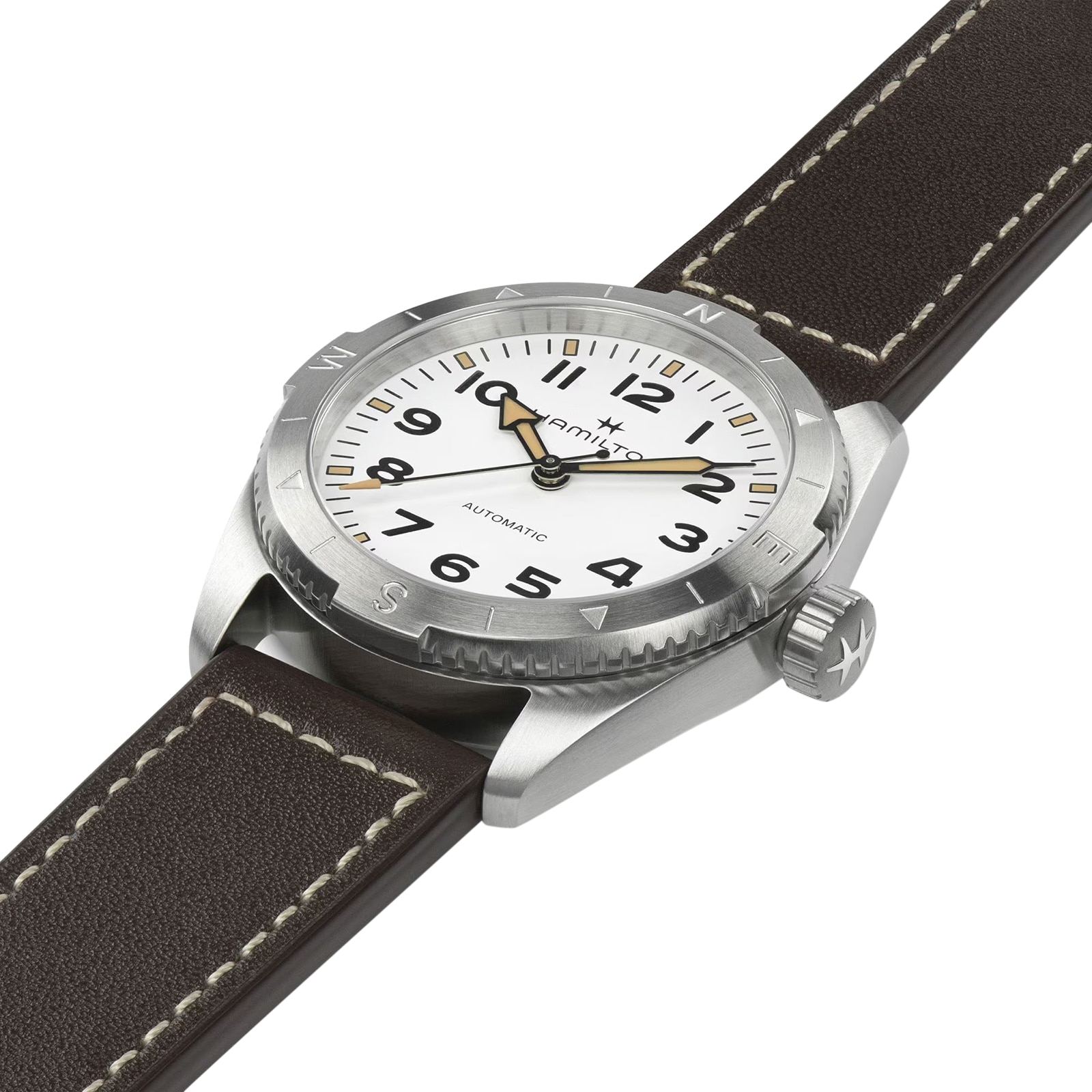 Hamilton Khaki Field H70225510 Automatic Watch - 37mm Stainless Steel - White Dial - Image 4