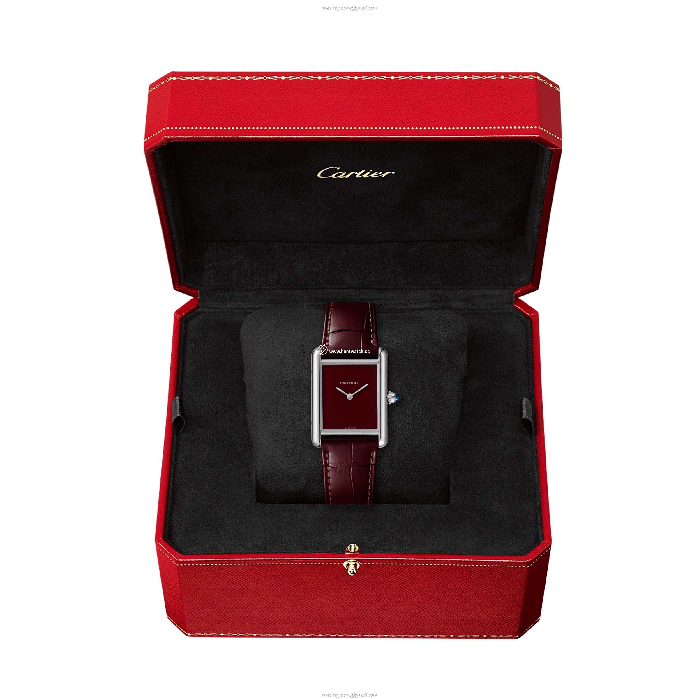 Cartier Tank Must WSTA0054 - Steel Red Dial Quartz Watch - 25.5mm - Image 2