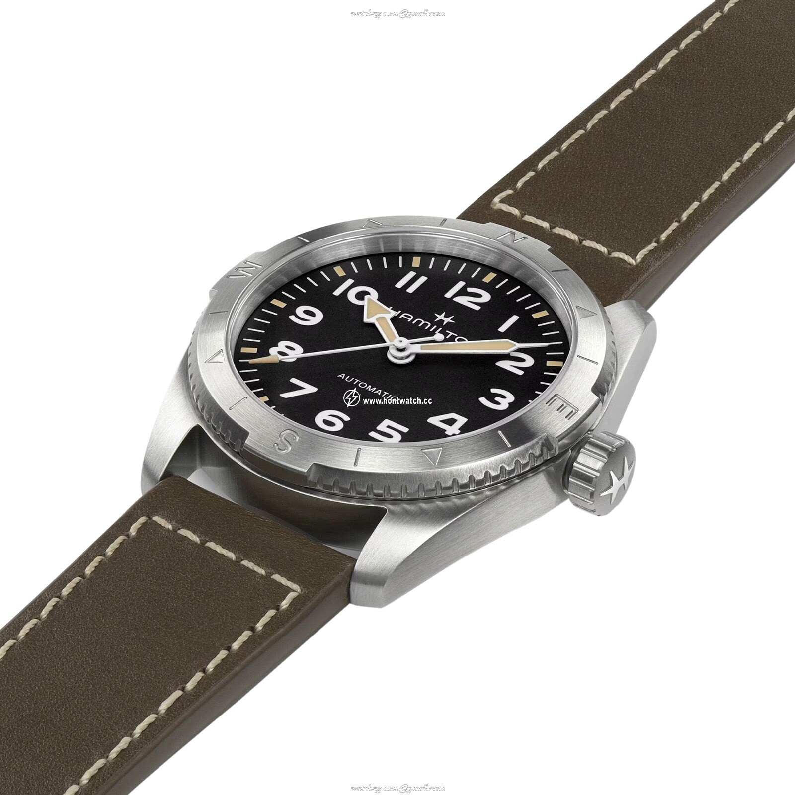 Hamilton Khaki Field Automatic Watch - 37mm Black Dial - Stainless Steel - Image 2