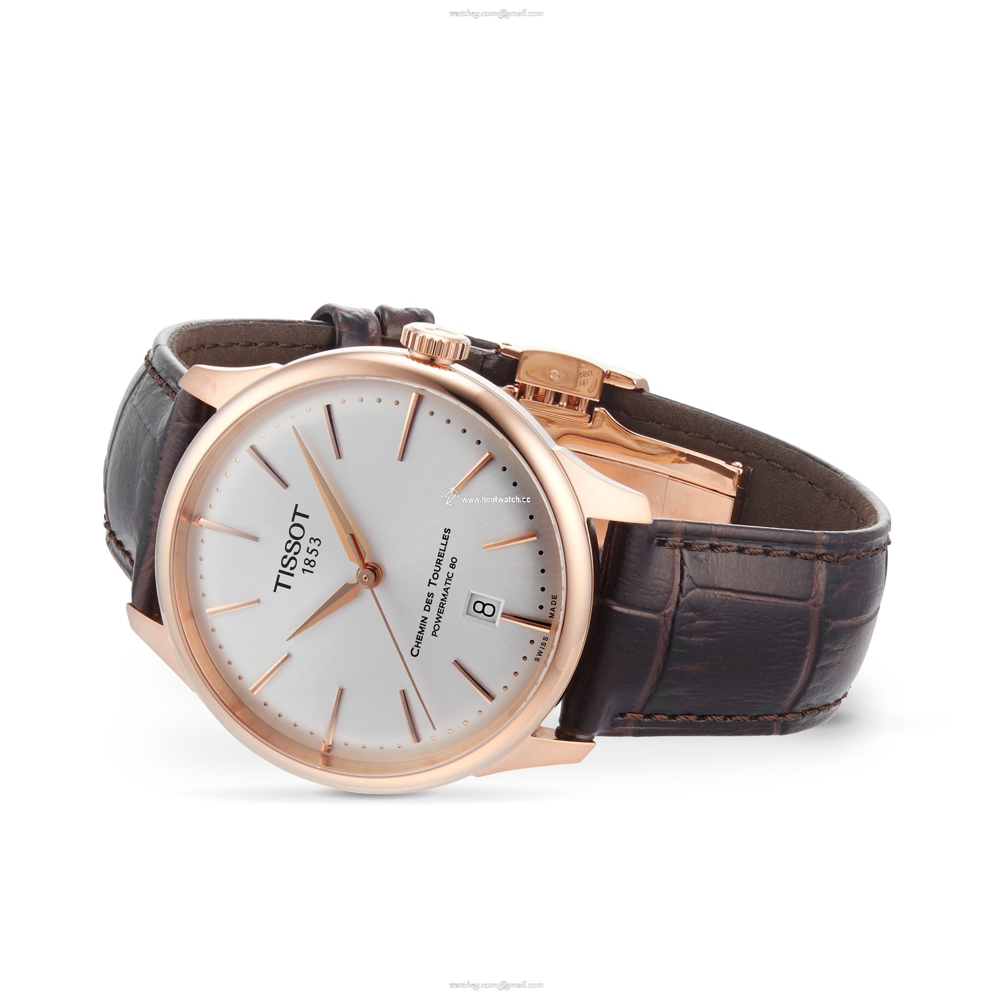 Tissot T-Classic Automatic Watch - 39mm Silver Dial | Stainless Steel & Rose Gold - Image 2