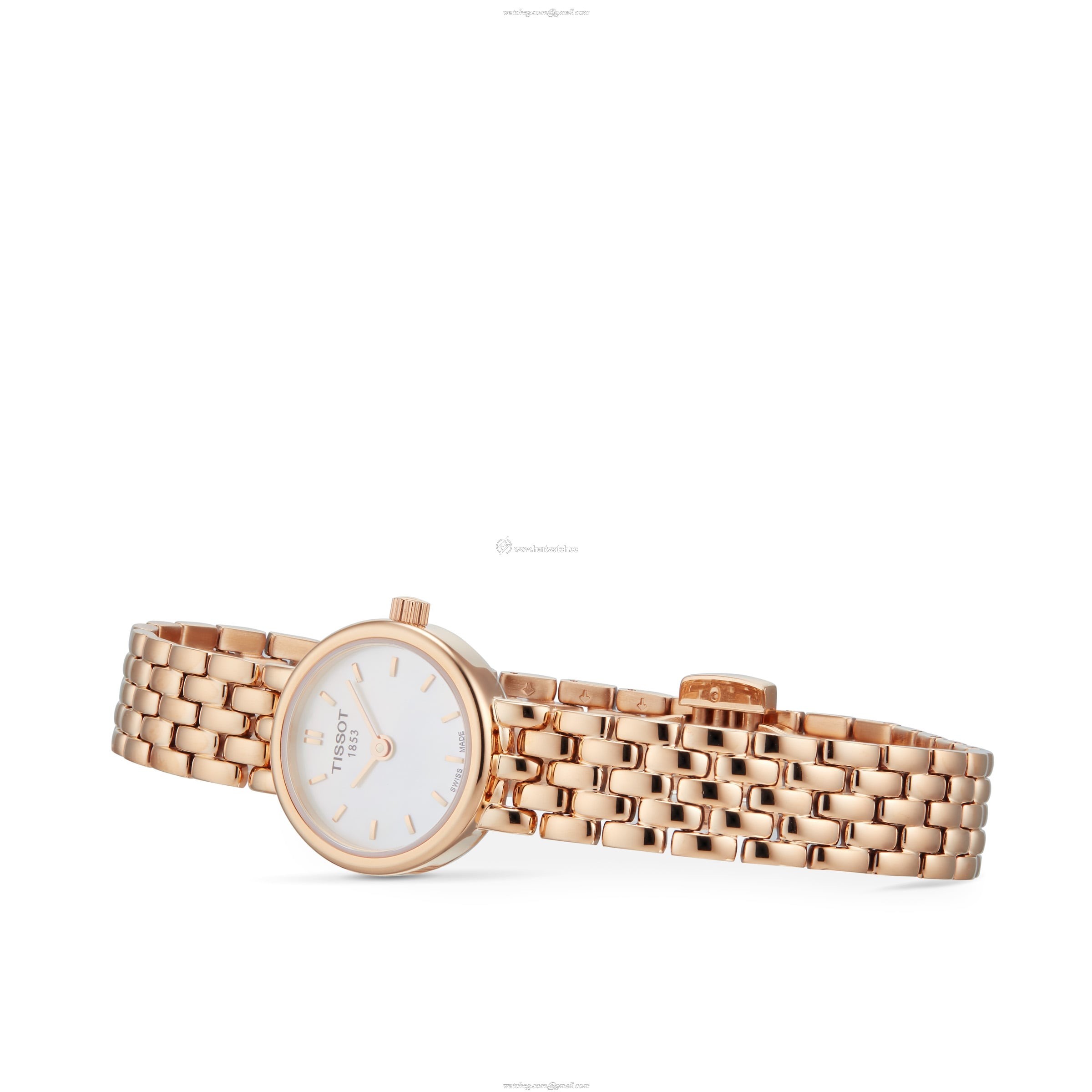 Tissot Lovely Quartz Watch - Mother of Pearl Dial - Rose Gold PVD 19.5mm - Image 2