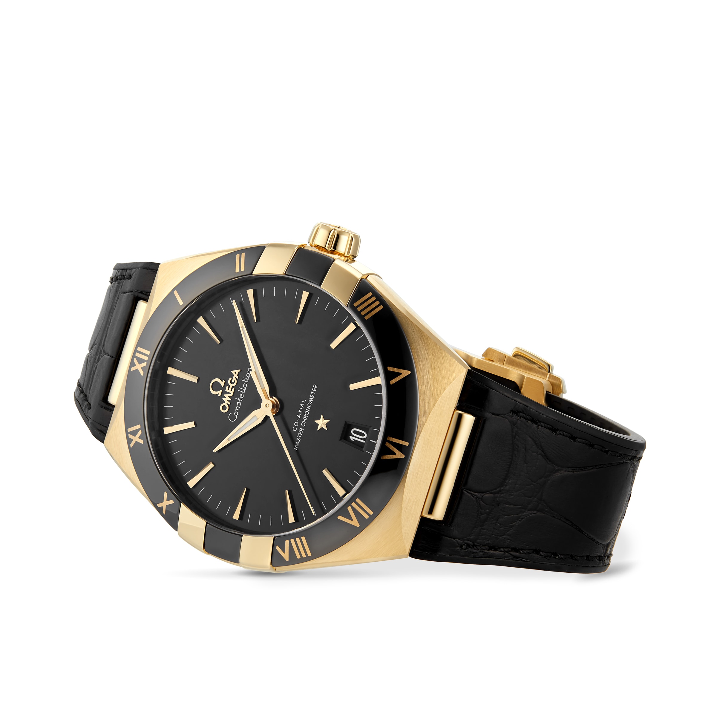 Omega Constellation 41mm 18ct Gold Automatic Black Dial Watch | Replica - Image 4