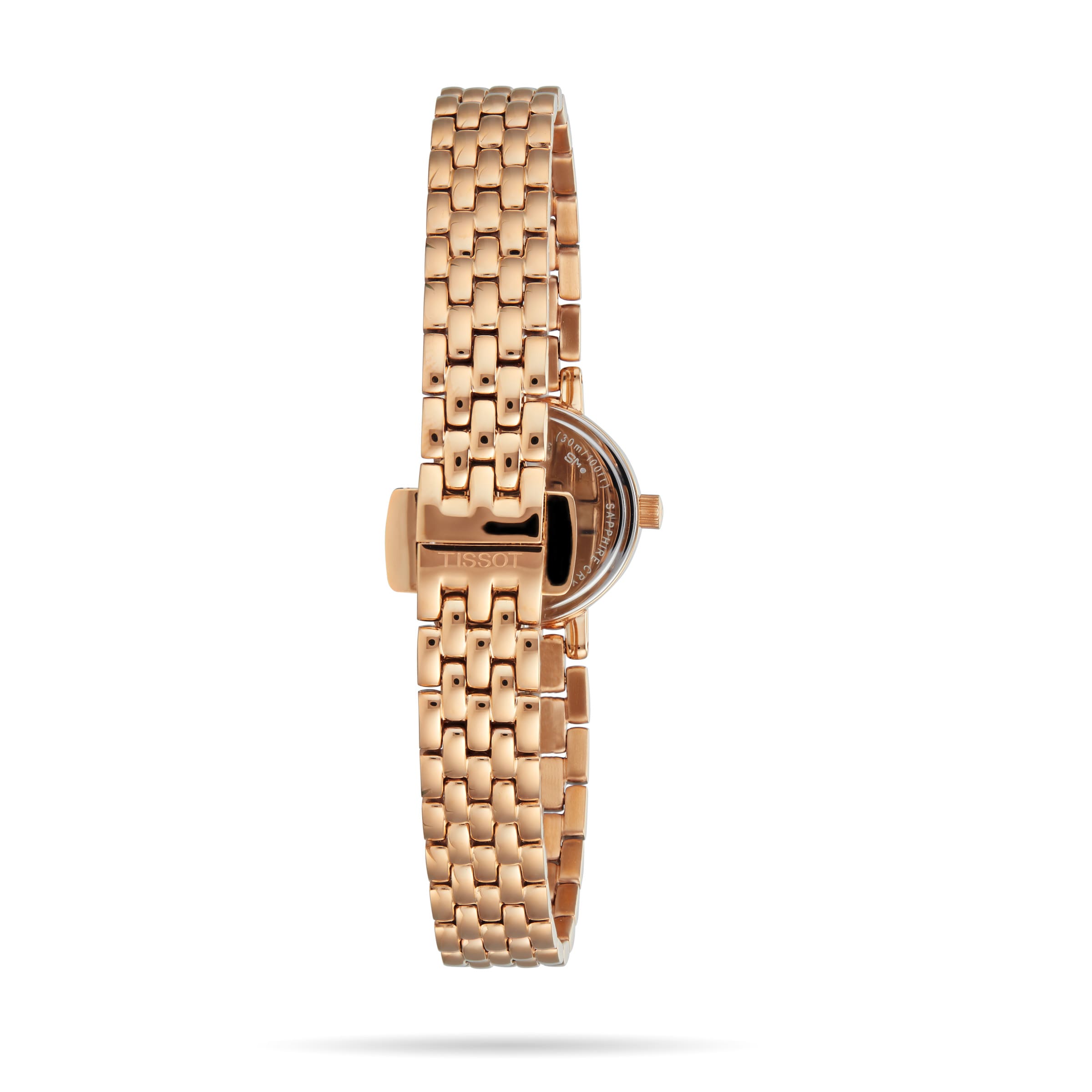 Tissot Lovely Quartz Watch - Mother of Pearl Dial - Rose Gold PVD 19.5mm - Image 3
