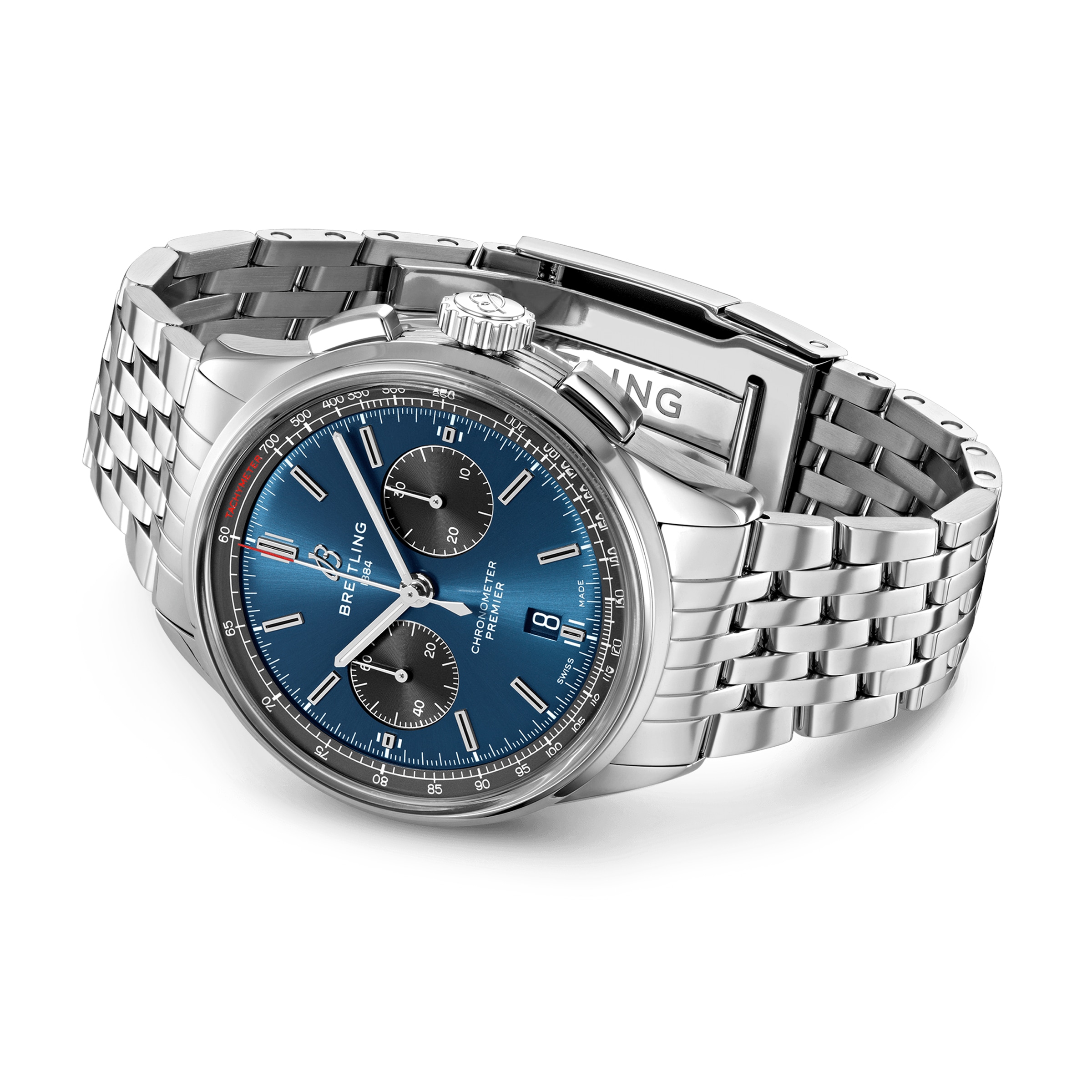 Breitling Premier AB0118A61C1A1 | 42mm Blue Automatic Watch - Stainless Steel - Image 3