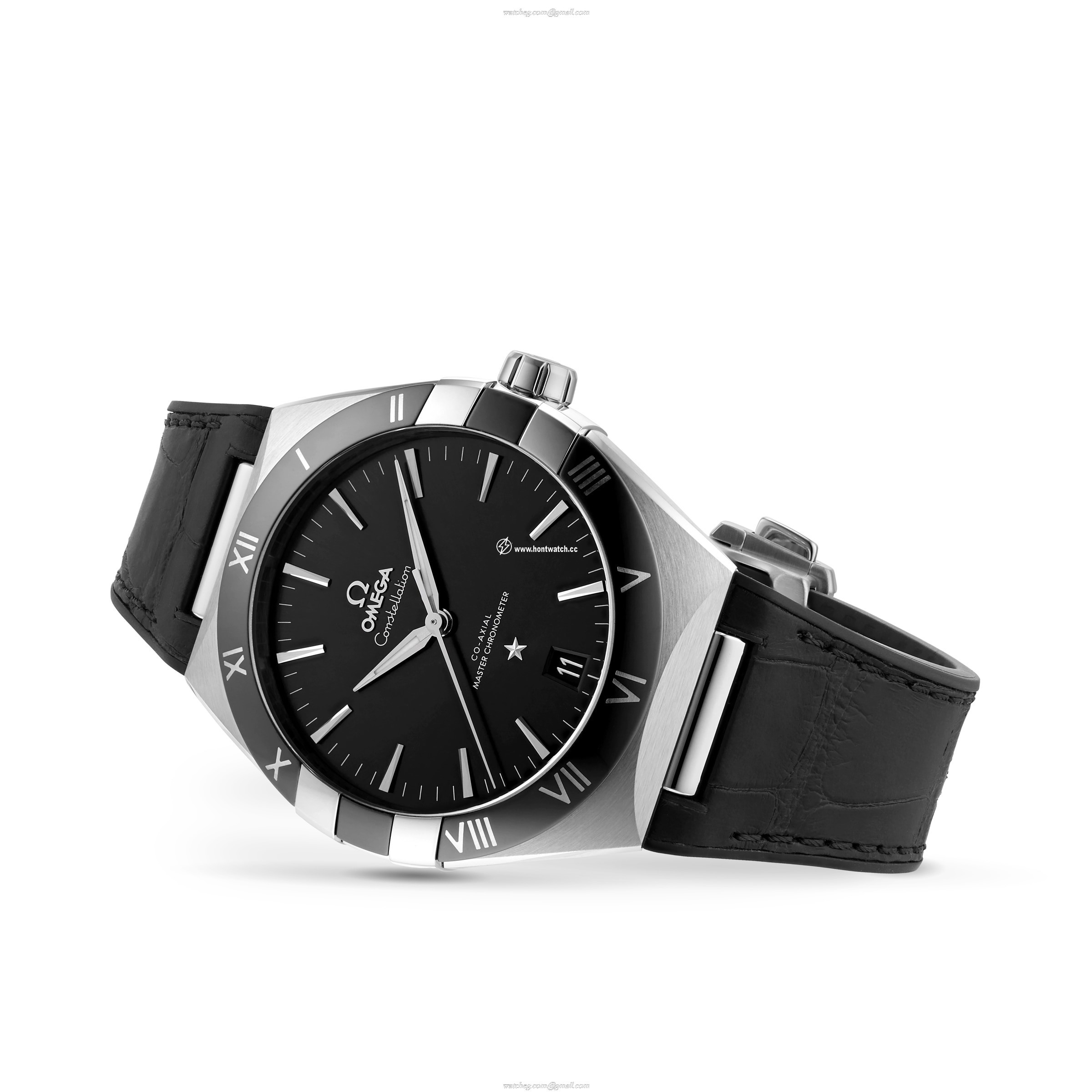 Omega Constellation 41mm Automatic Black Dial Stainless Steel Watch - Image 2
