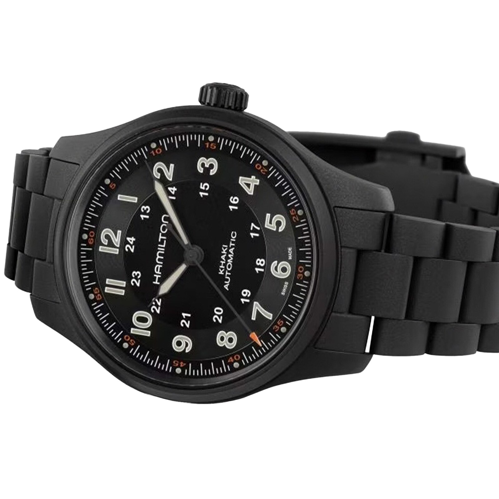 Hamilton Khaki Field Titanium Automatic - 42mm Black PVD Watch | H70665130 - Image 3