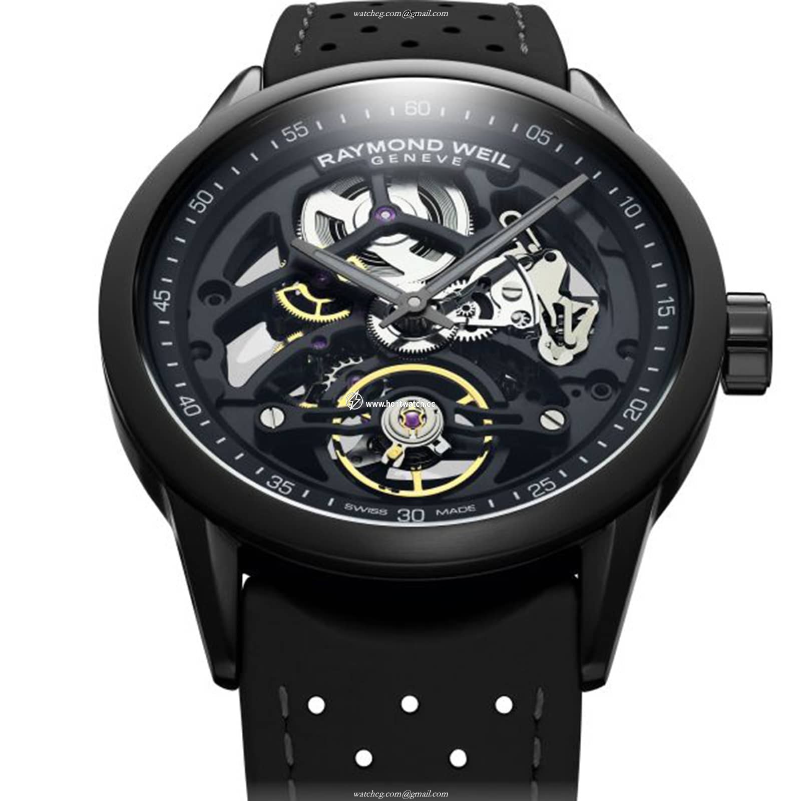 Raymond Weil Freelancer Skeleton Automatic Watch - 42mm Stainless Steel - Image 2