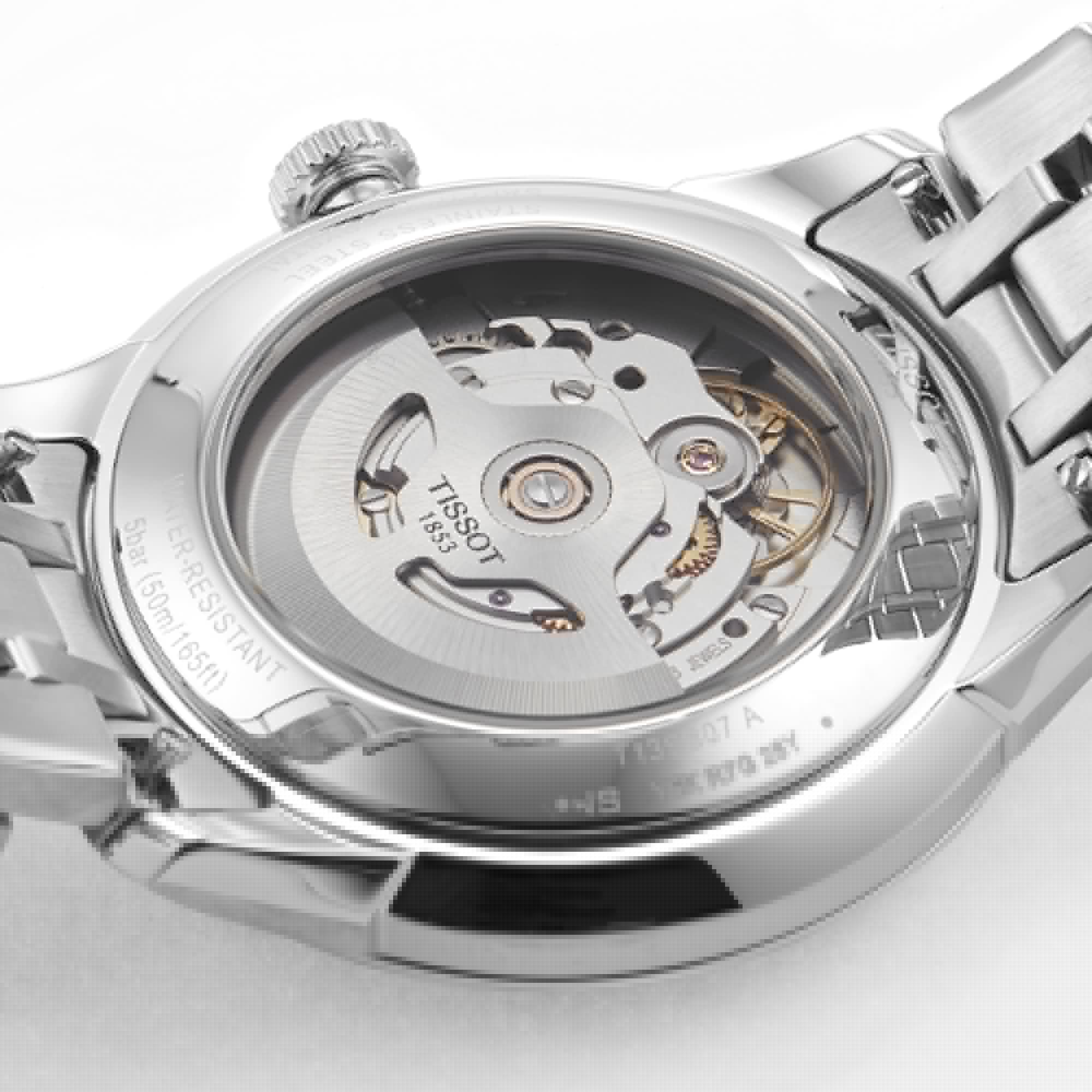 Tissot T-Classic Automatic Silver Watch - 39mm Stainless Steel - Image 4