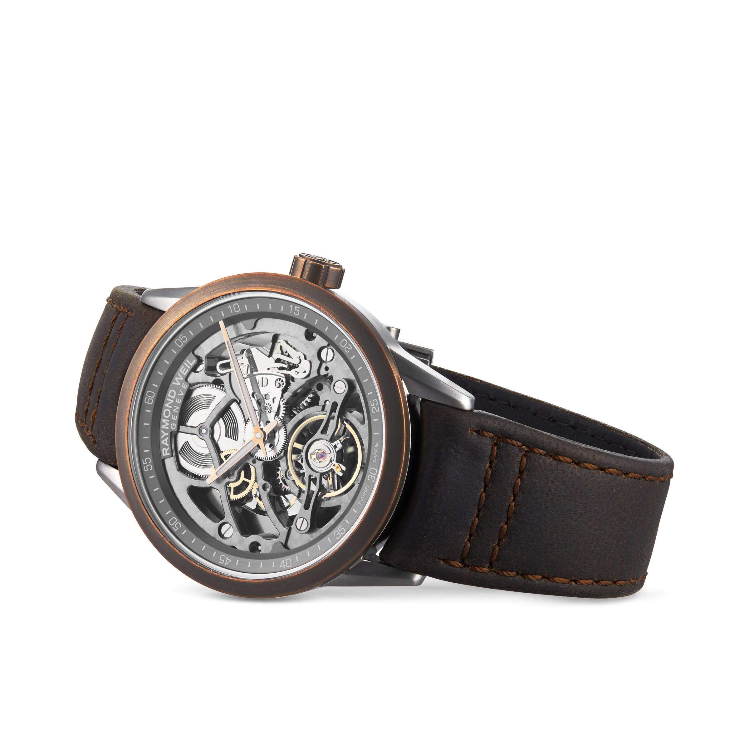 Raymond Weil Freelancer Skeleton Automatic Watch - 42mm Stainless Steel - Image 3