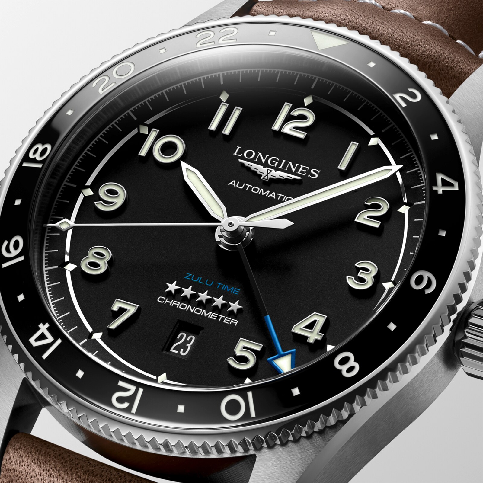 Longines Spirit L38124532 | 42mm Automatic Watch | Black Dial Stainless Steel - Image 3