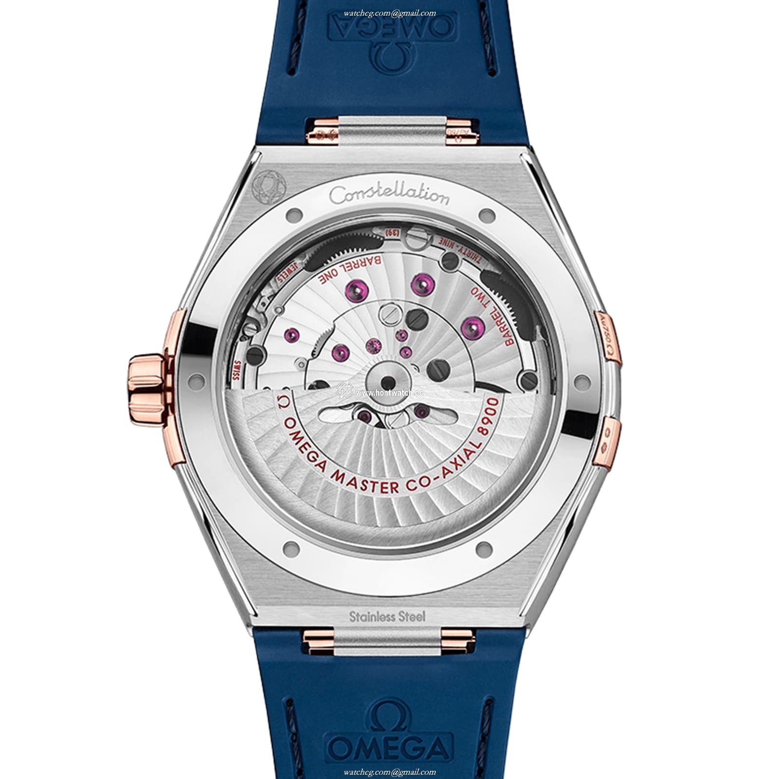 Omega Constellation 41mm Blue Dial - Automatic - Stainless Steel & Rose Gold - Image 2