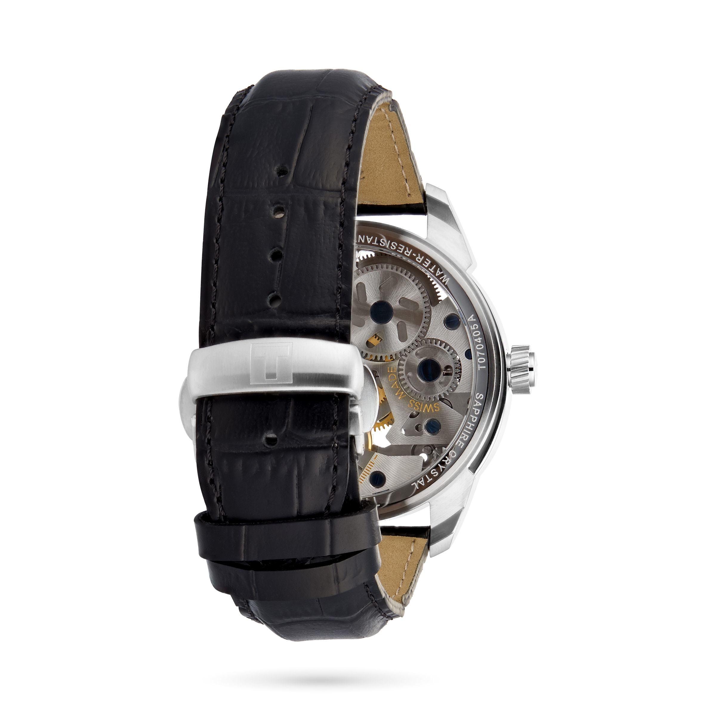 Tissot T-Classic Manual Winding Silver Skeleton Watch - 43mm Stainless Steel - Image 3