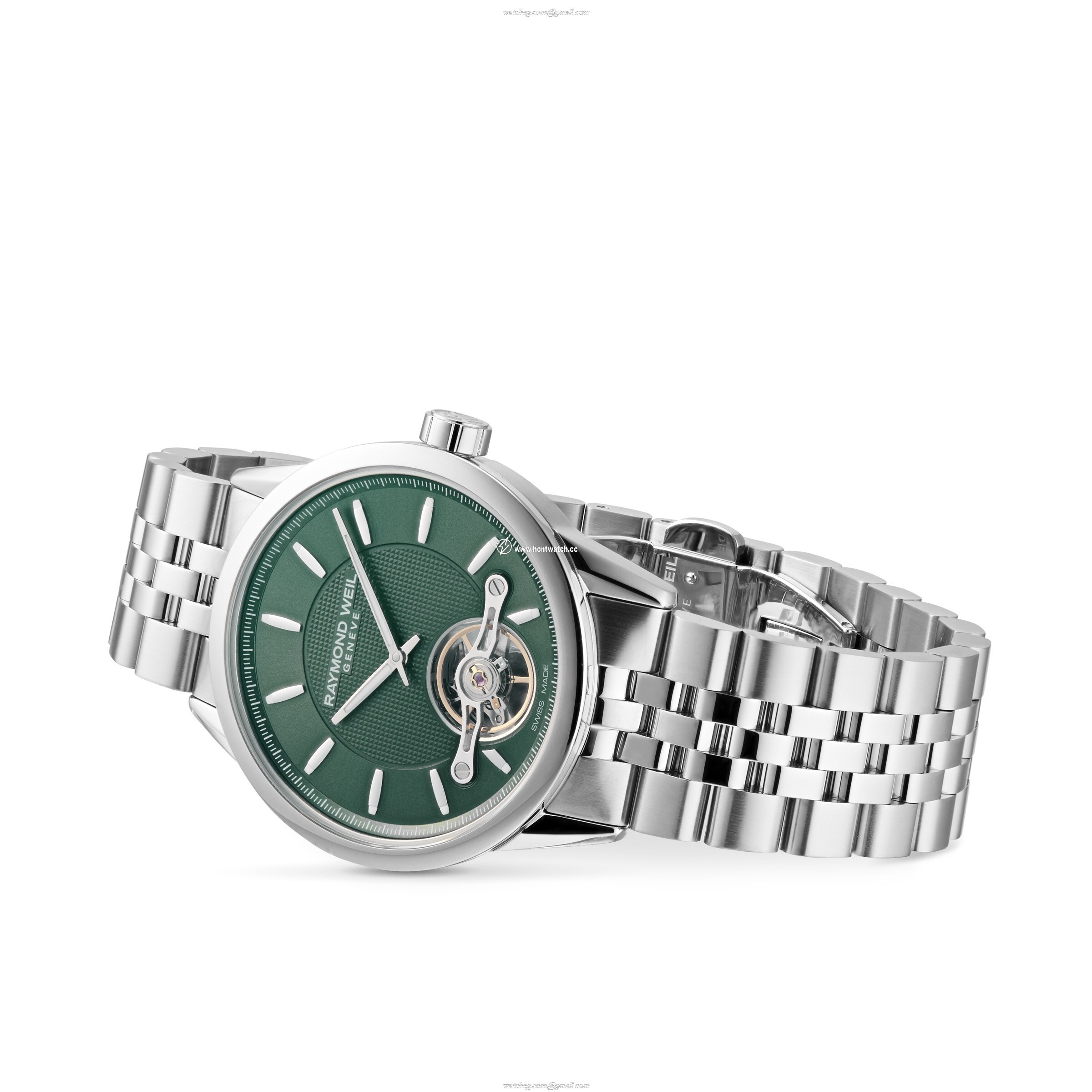 Raymond Weil Freelancer 2780-ST-52001 | 42mm Automatic Green Dial | Stainless Steel - Image 2