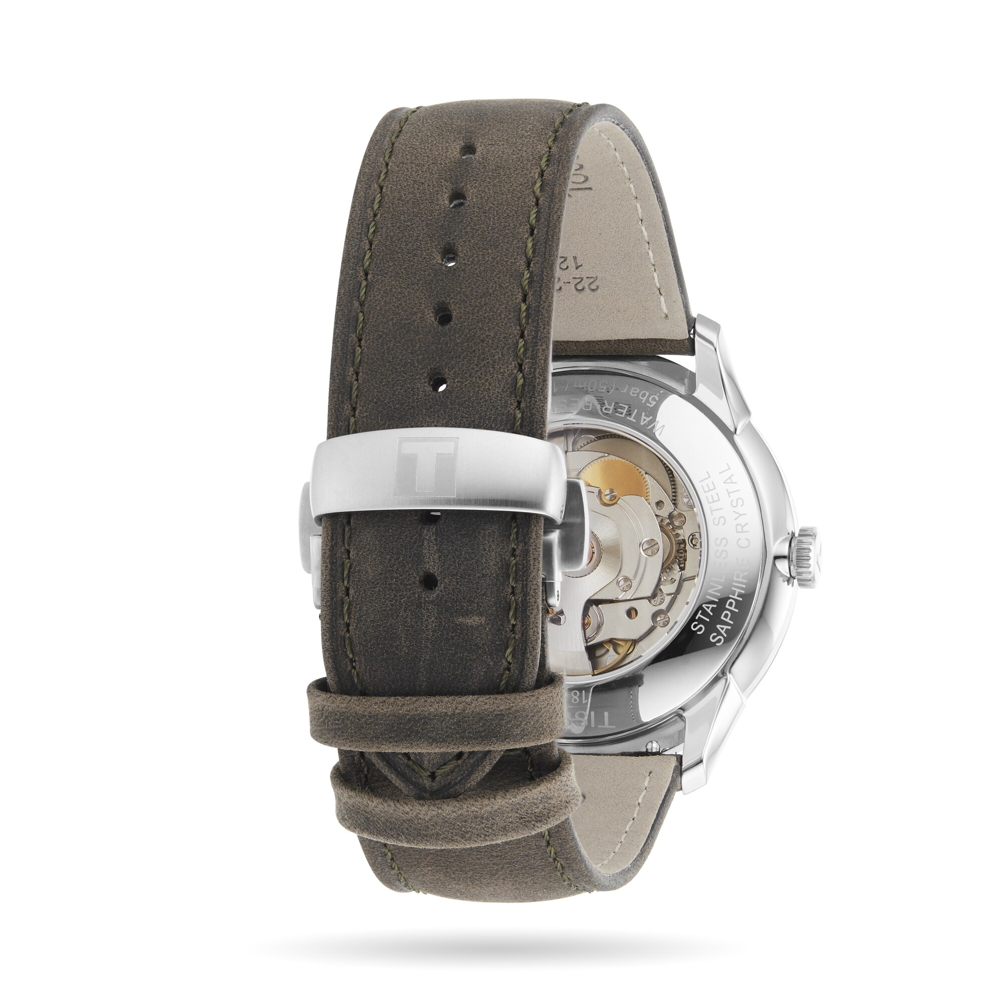 Tissot T-Classic Automatic Gold Watch - 42mm Stainless Steel - Powermatic 80 - Image 3