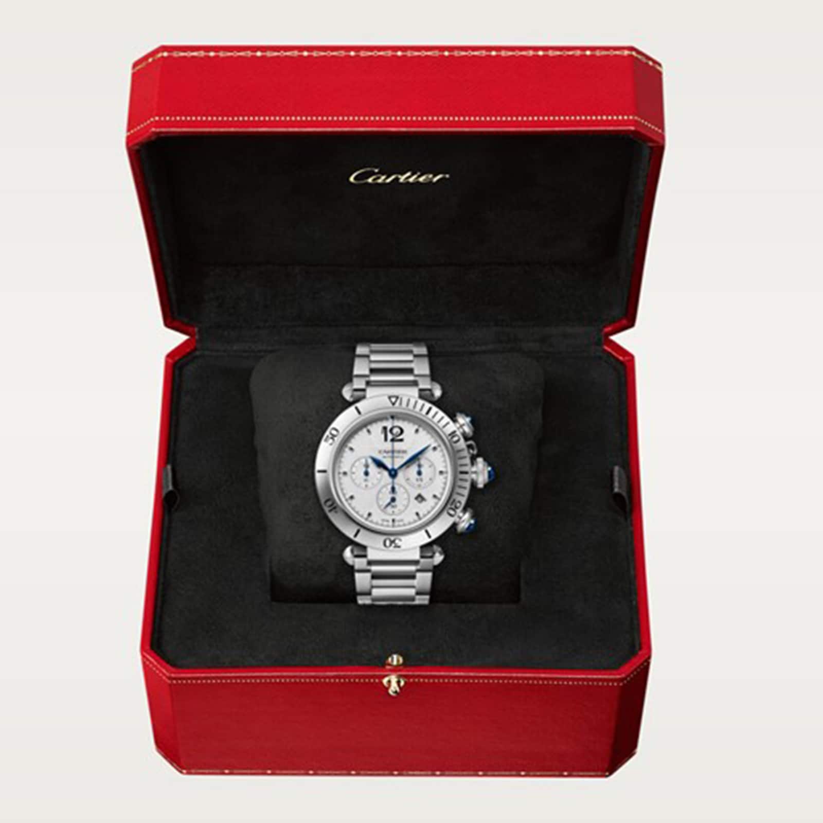 Cartier Pasha de Cartier WSPA0018 - 41mm Steel Automatic Silver Watch - Image 3