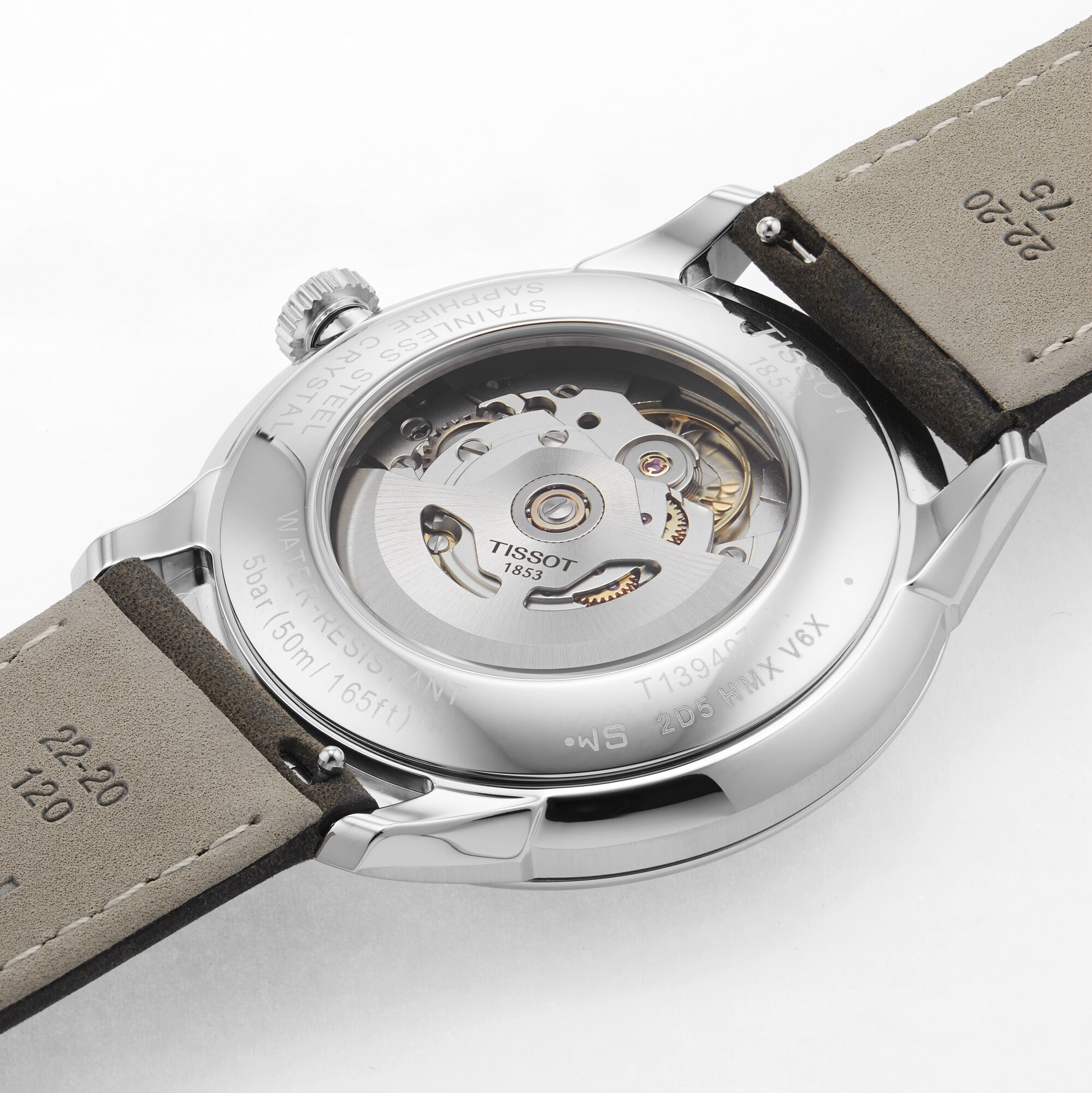Tissot T-Classic Automatic Gold Watch - 42mm Stainless Steel - Powermatic 80 - Image 4