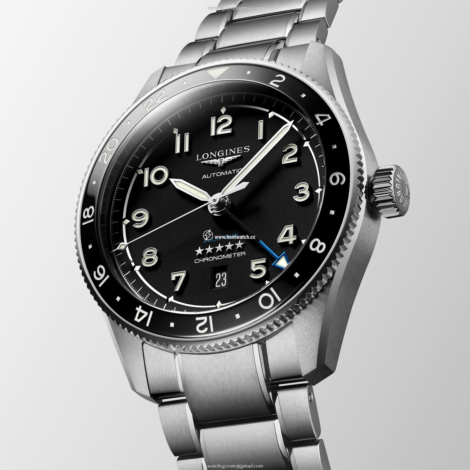 Longines Spirit L38124536 Automatic Black Dial - 42mm Stainless Steel - Image 2