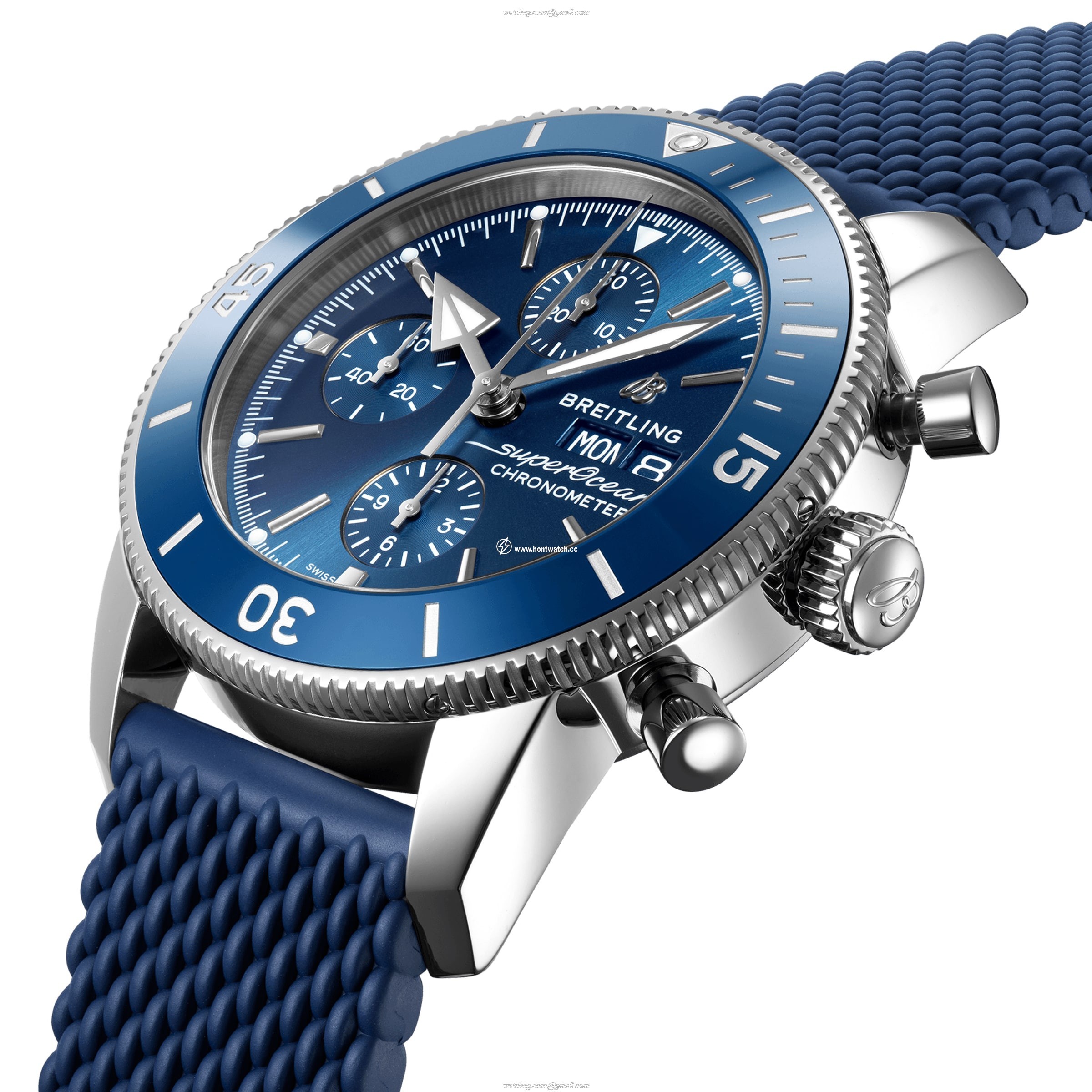 Breitling Superocean Heritage 44mm Blue Automatic Watch - Stainless Steel - Image 2