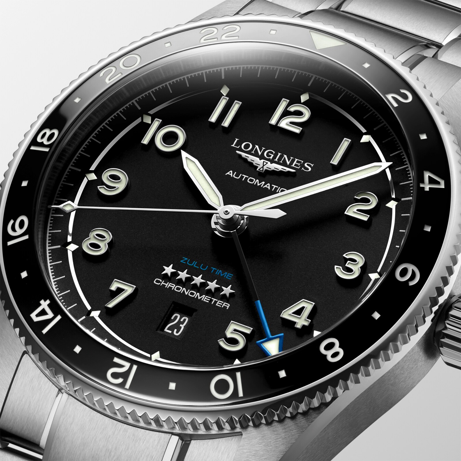 Longines Spirit L38124536 Automatic Black Dial - 42mm Stainless Steel - Image 3