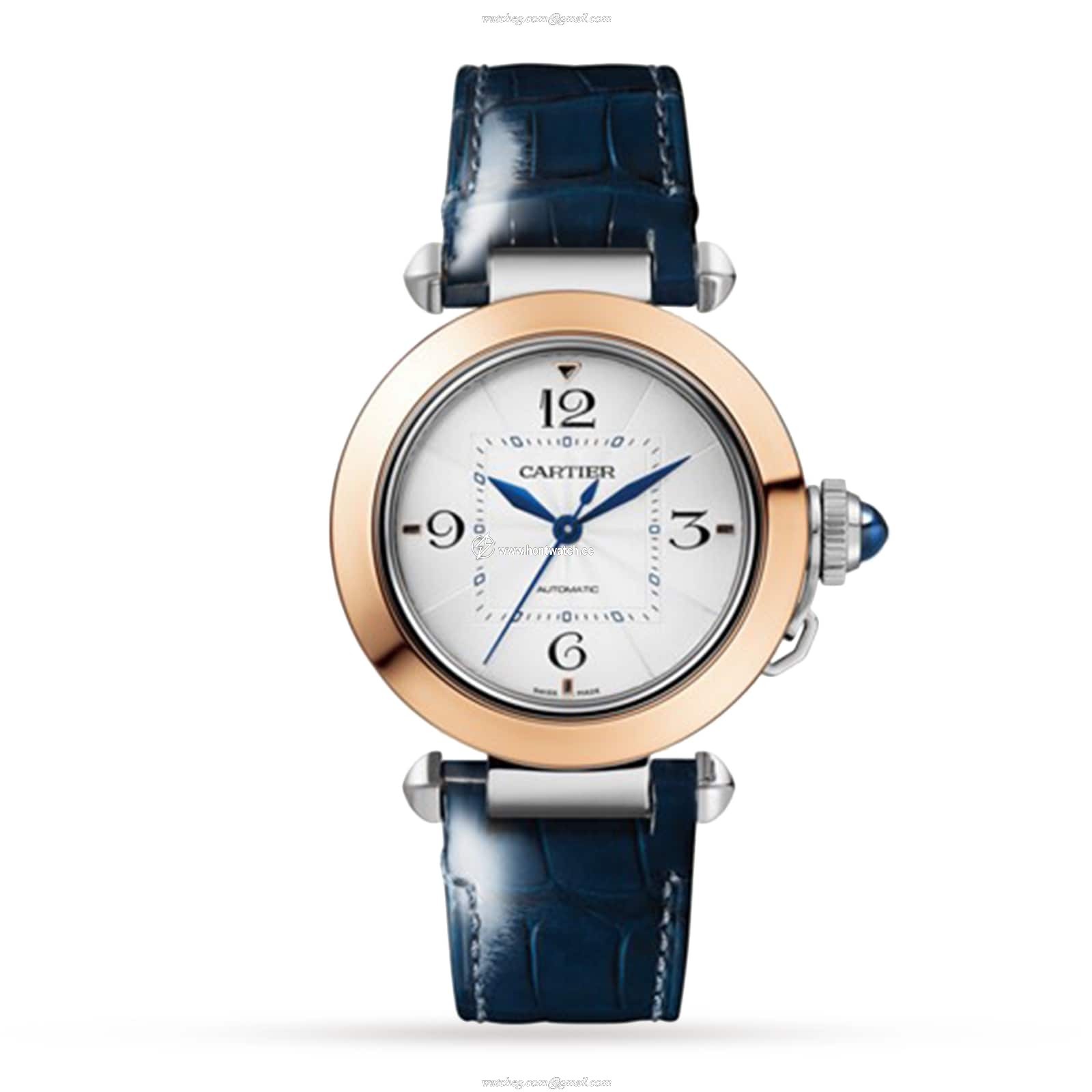 Cartier Pasha de Cartier W2PA0008 | 35mm Steel & Rose Gold Automatic Watch - Image 2
