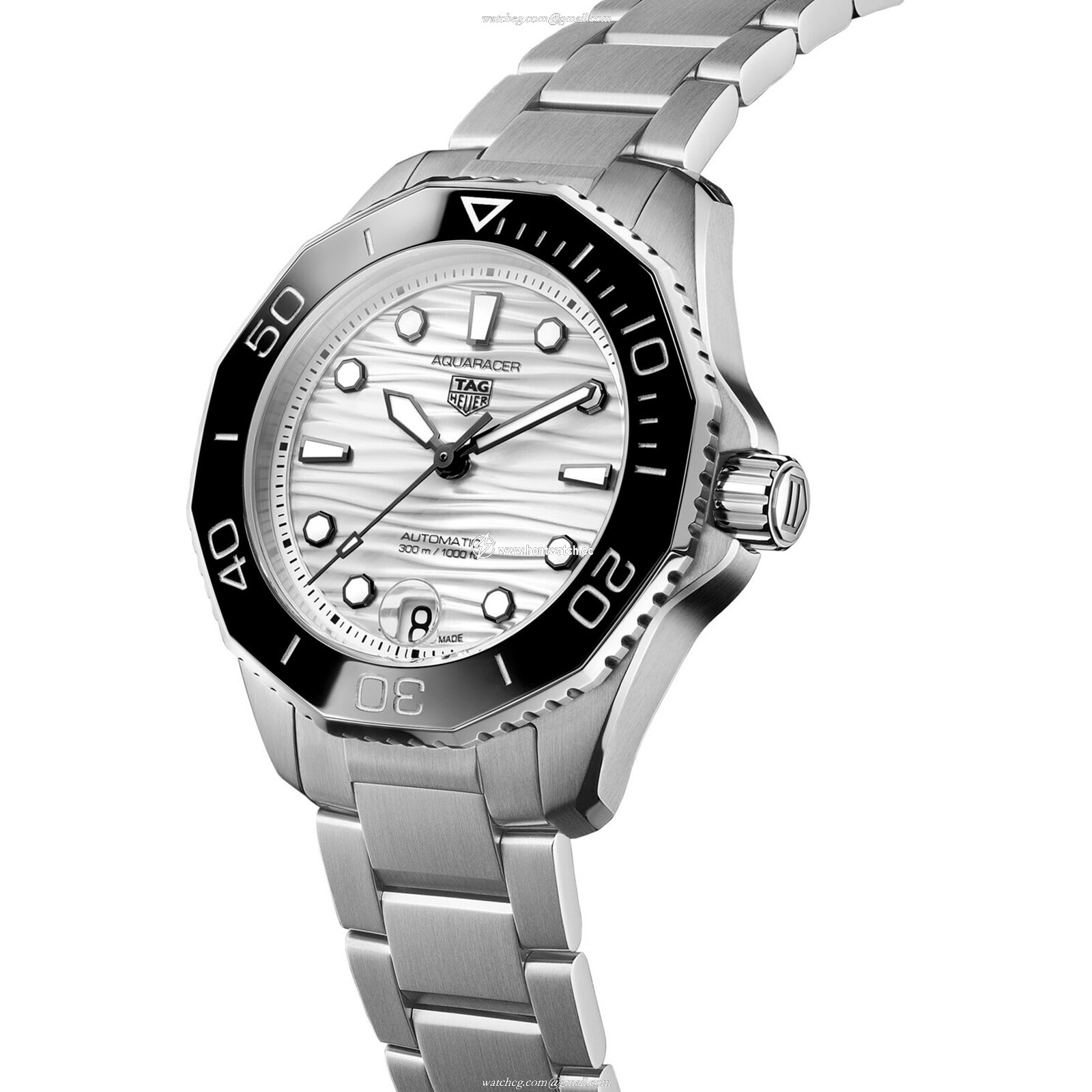 TAG Heuer Aquaracer Automatic Watch - 36mm Stainless Steel White Dial - Image 2